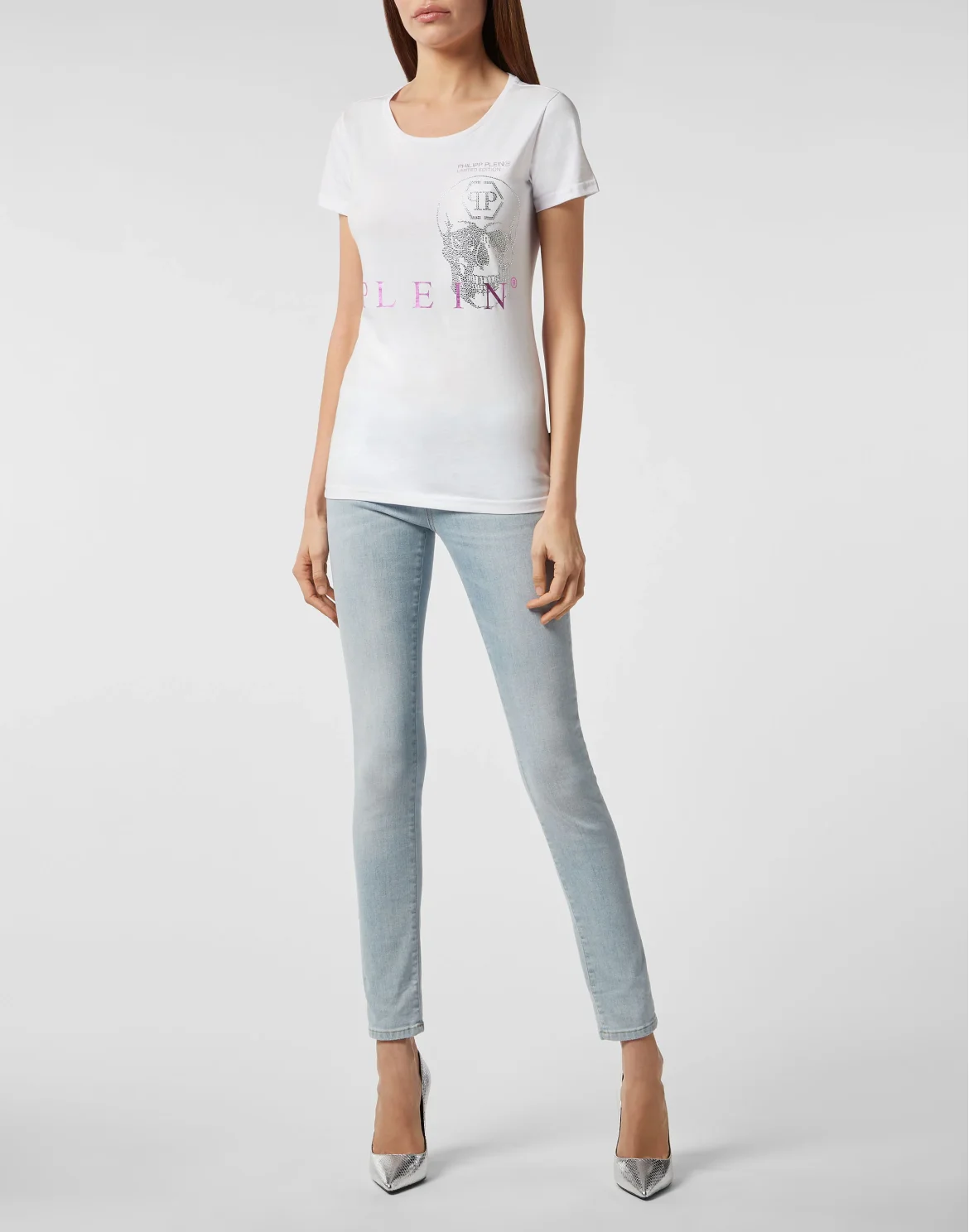 T-shirt Round Neck SS Skull, цвет: Белый