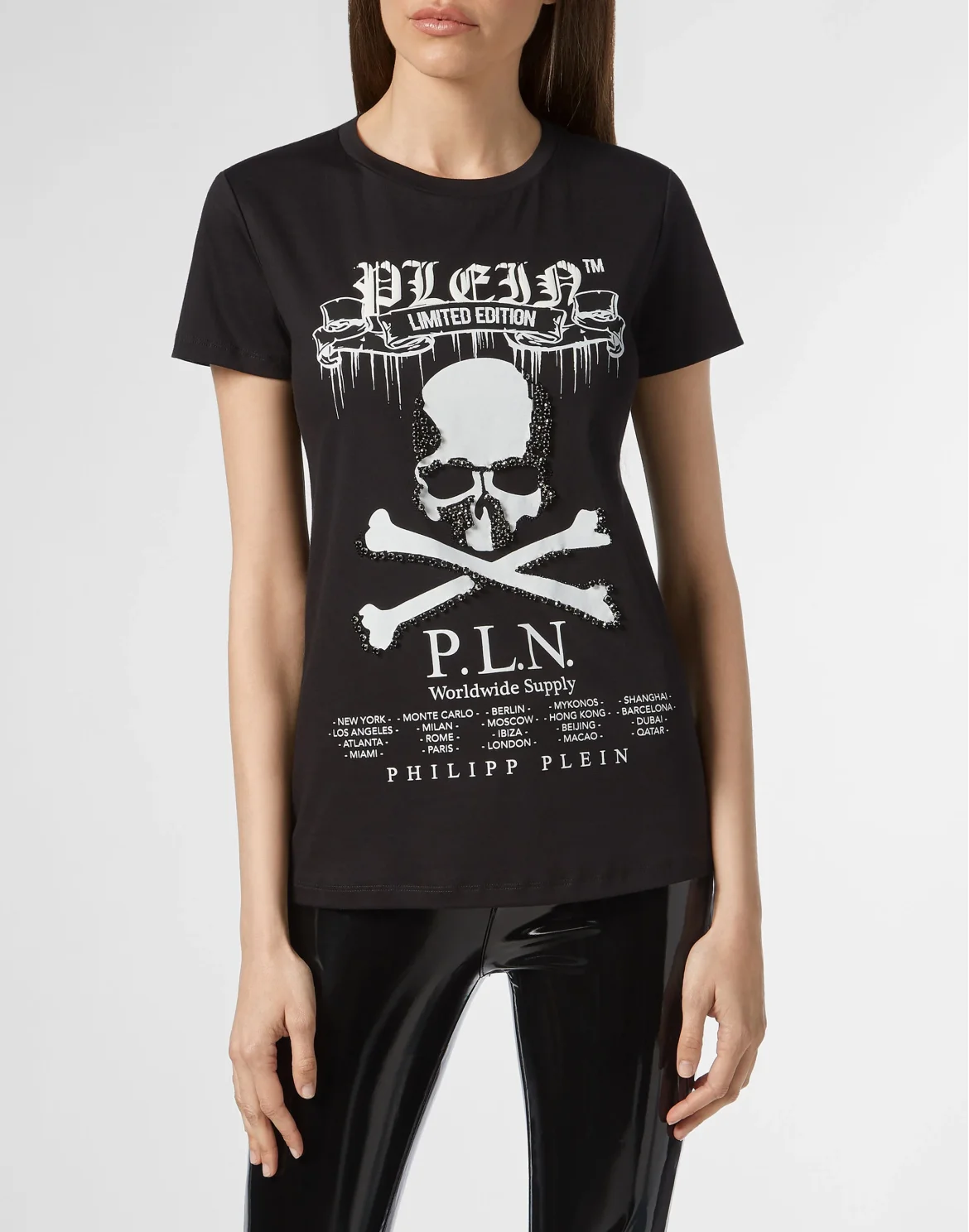 T-shirt Round Neck SS P.L.N., цвет: Черный
