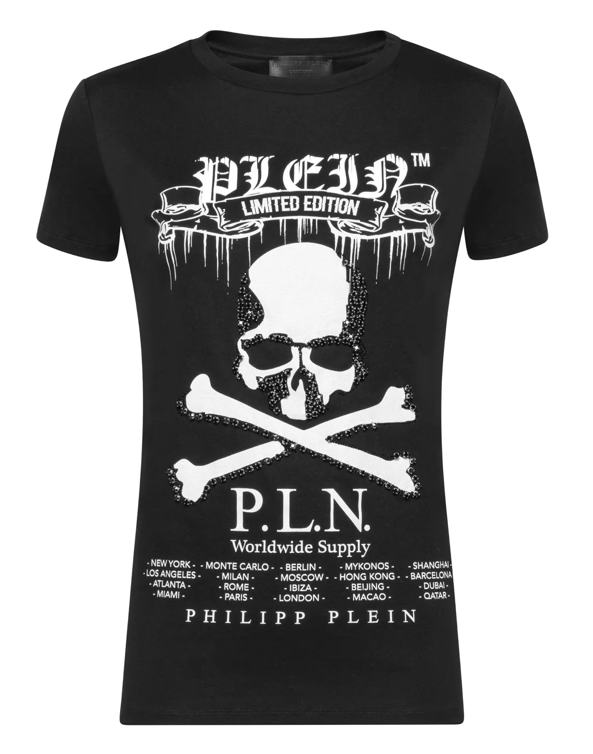 T-shirt Round Neck SS P.L.N., цвет: Черный