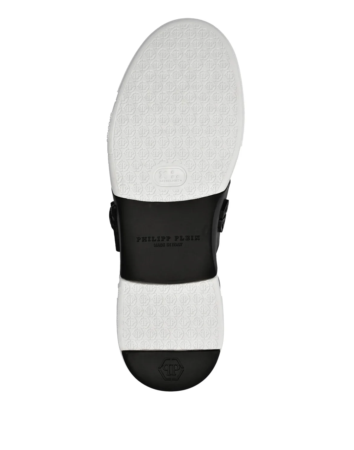 HI-TOP SNEAKERS PHANTOM KICK$ LEATHER STUD WITH STRASS SKULL, цвет: Синий
