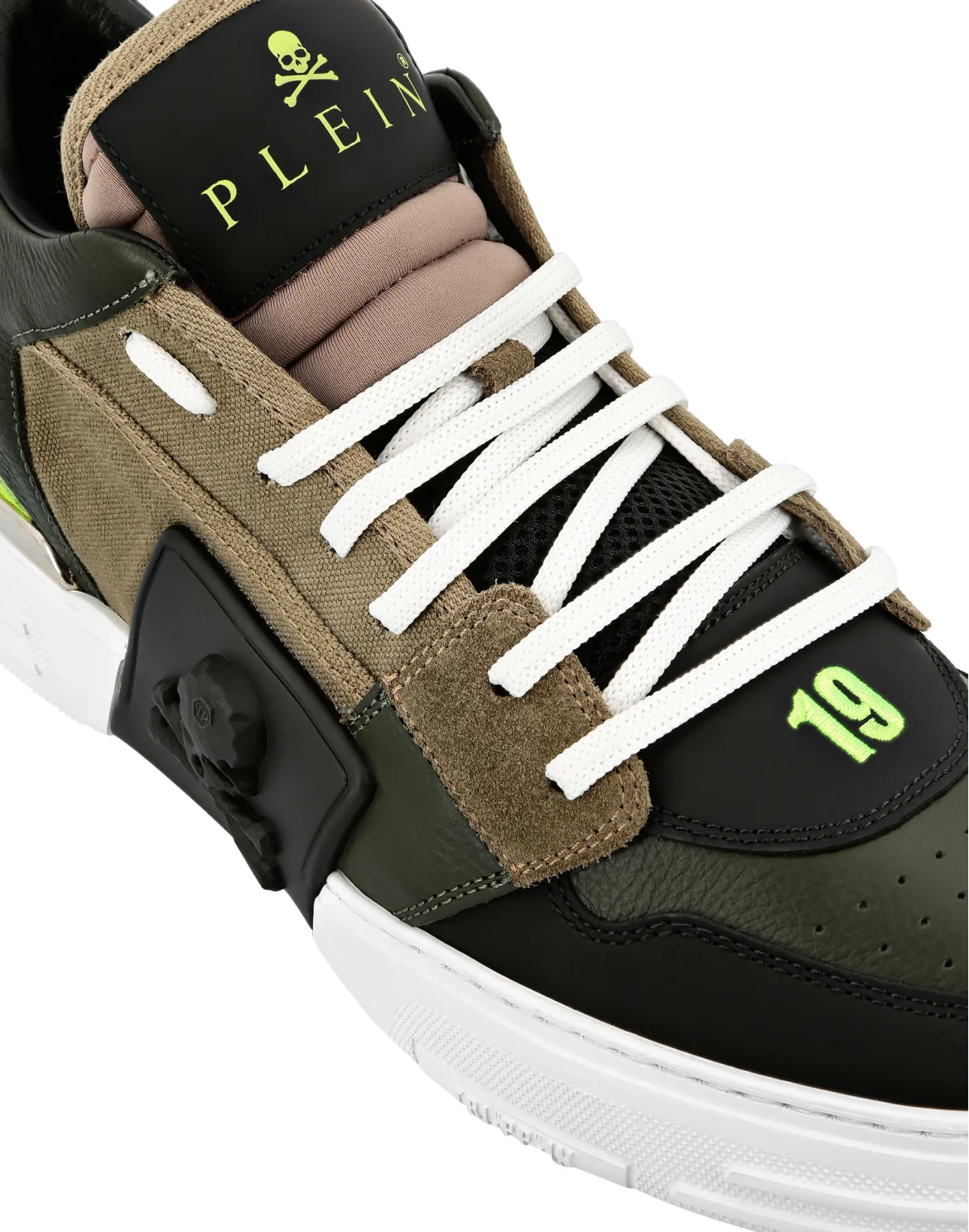 PHANTOM KICK$ Mid-Top Mixed Materials Skull, цвет: Камуфляж