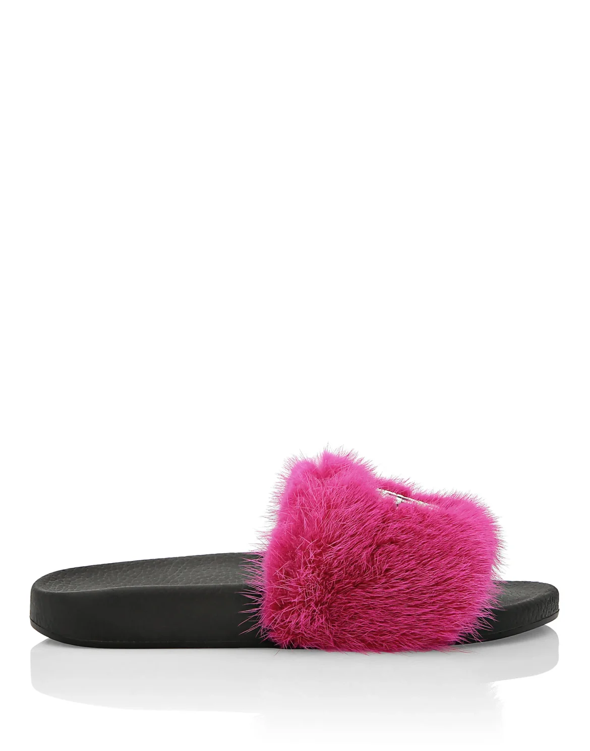 Sandals Flat mink fur insert Luxury, цвет: Розовый