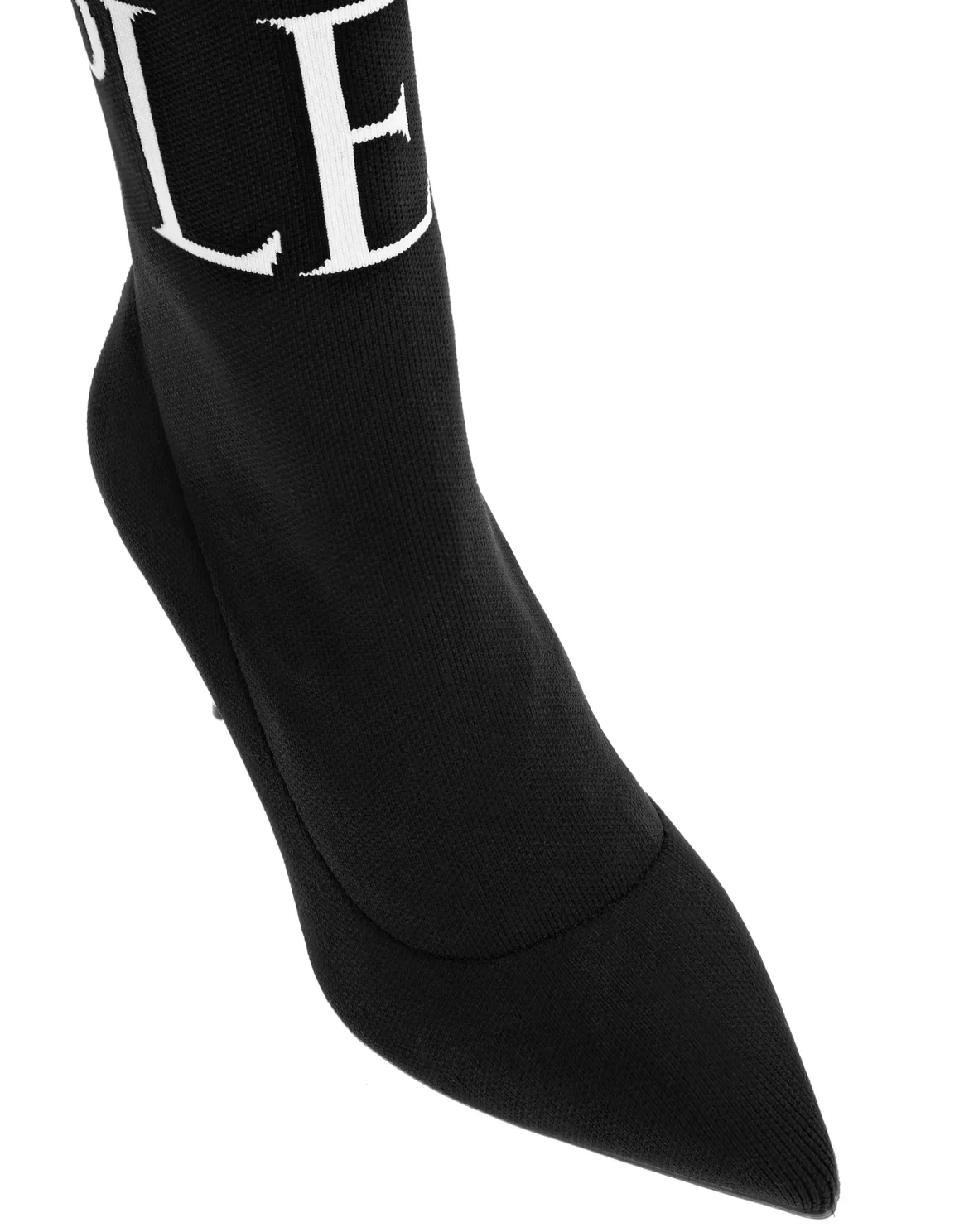 bootie high heels Skull crystal, цвет: Черный