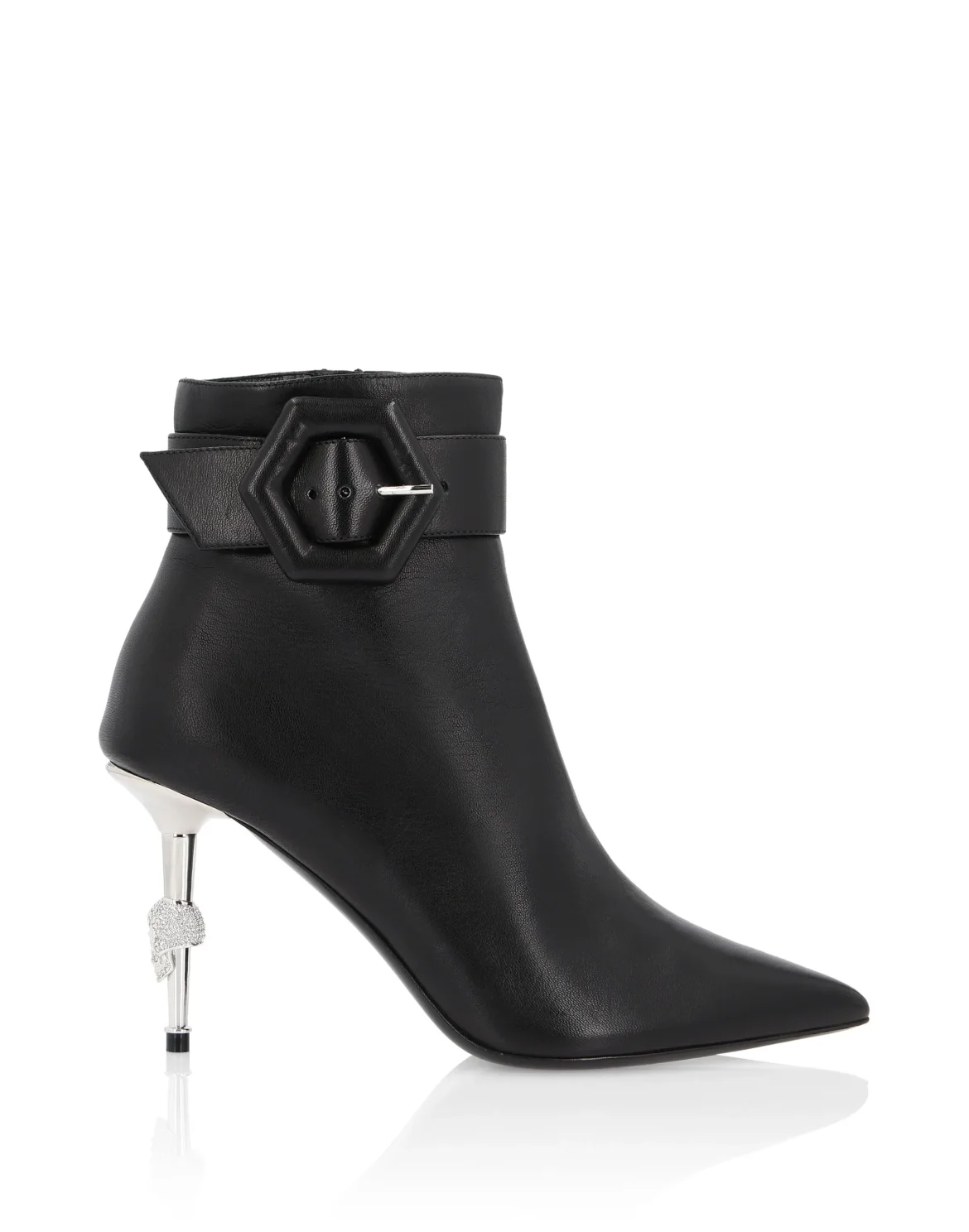 Bootie High Heels Hexagon, цвет: Черный