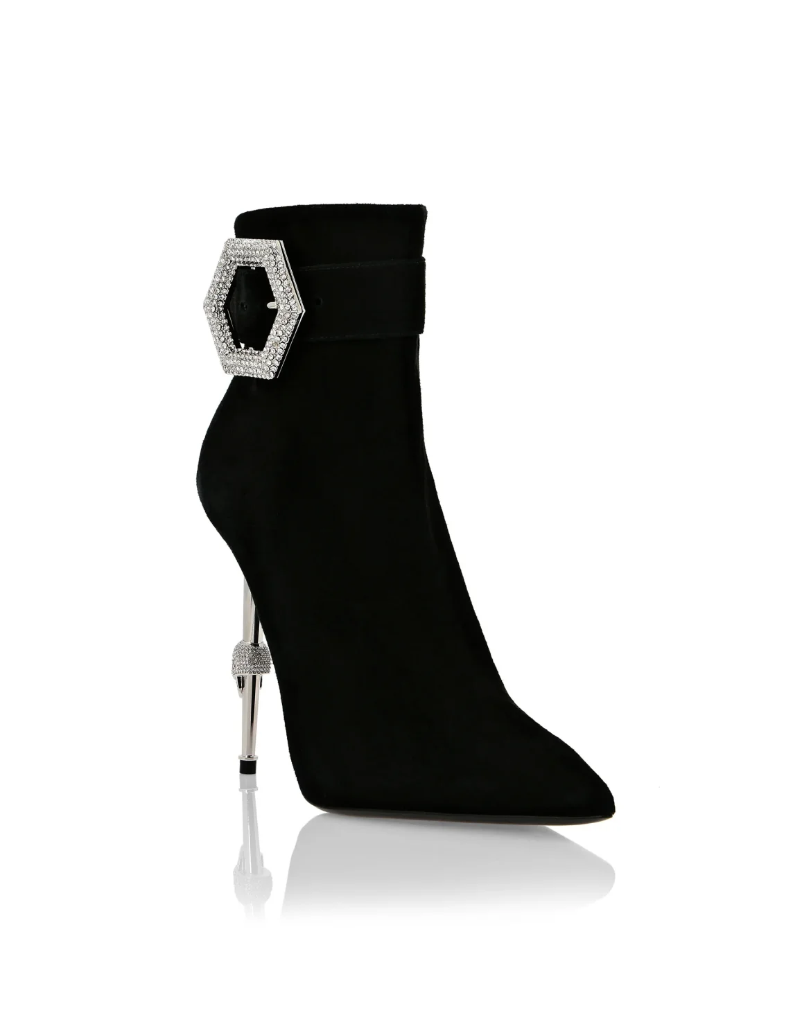 bootie high heels Crystal, цвет: Черный