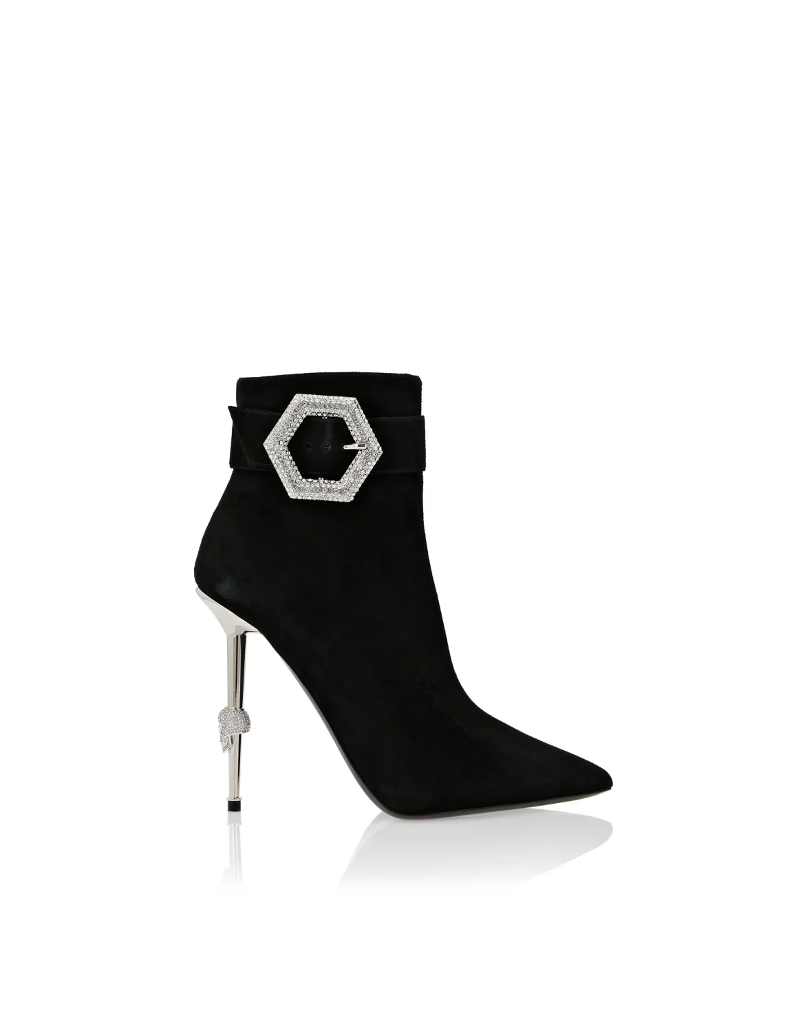 bootie high heels Crystal, цвет: Черный