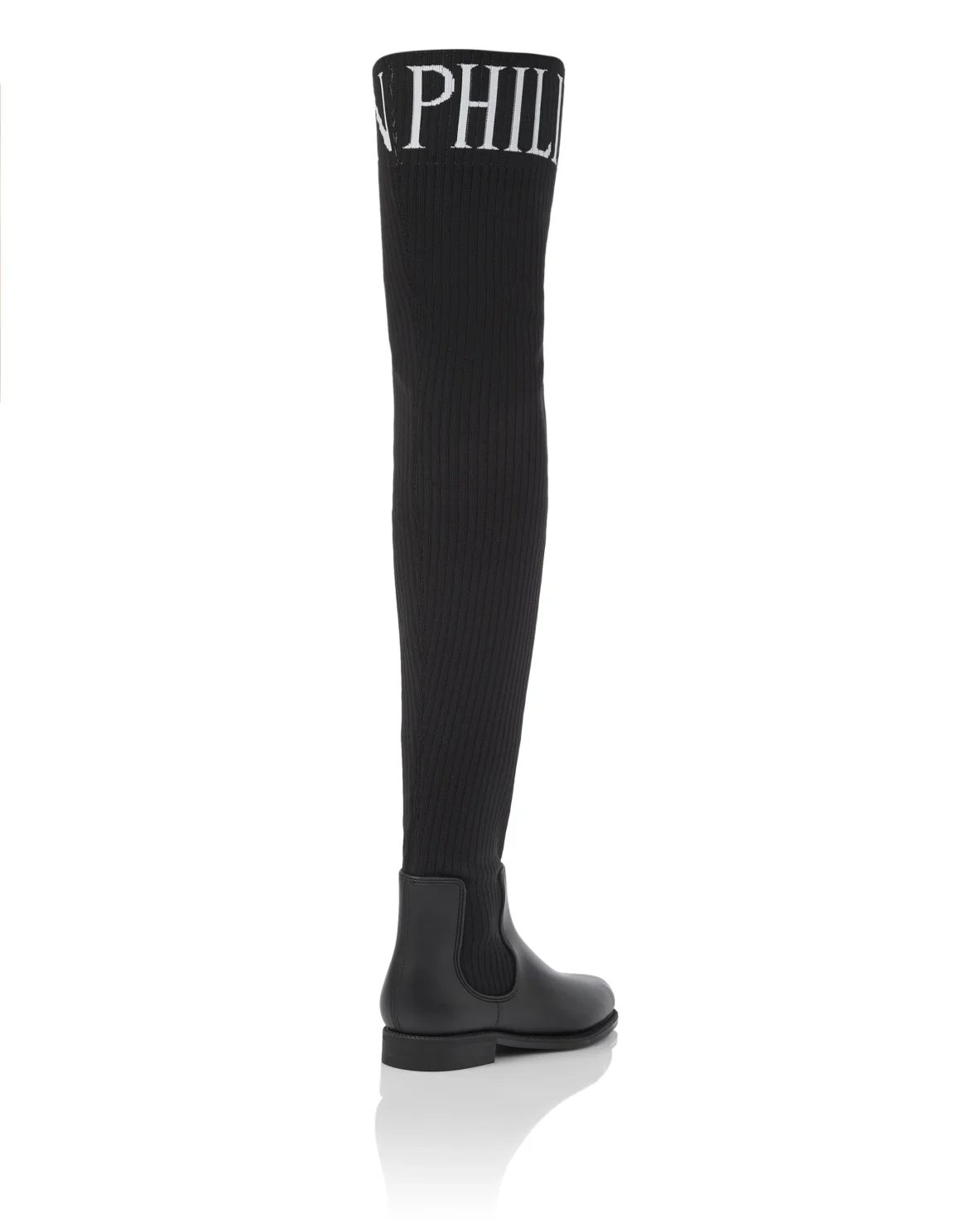 Boots Flat High Philipp Plein TM, цвет: Черный