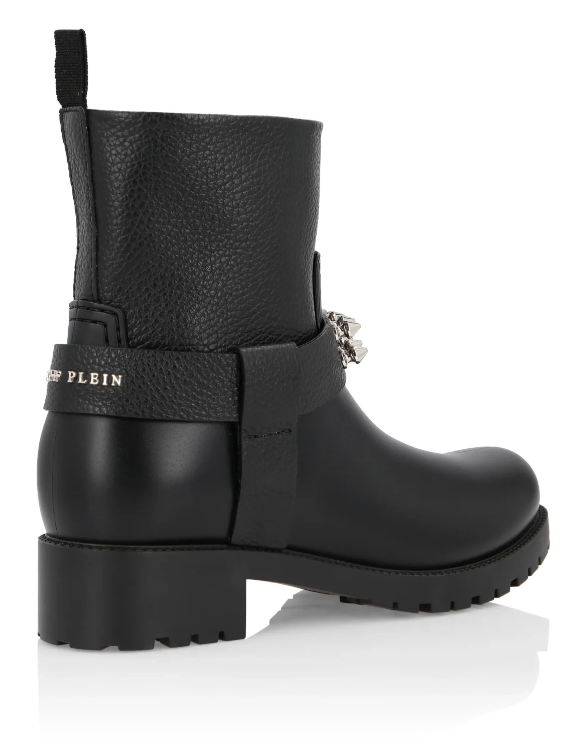 Boots Mid Flat Studs, цвет: Черный