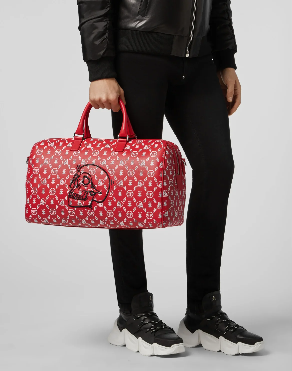 Big Travel Bag Monogram, цвет: Красный