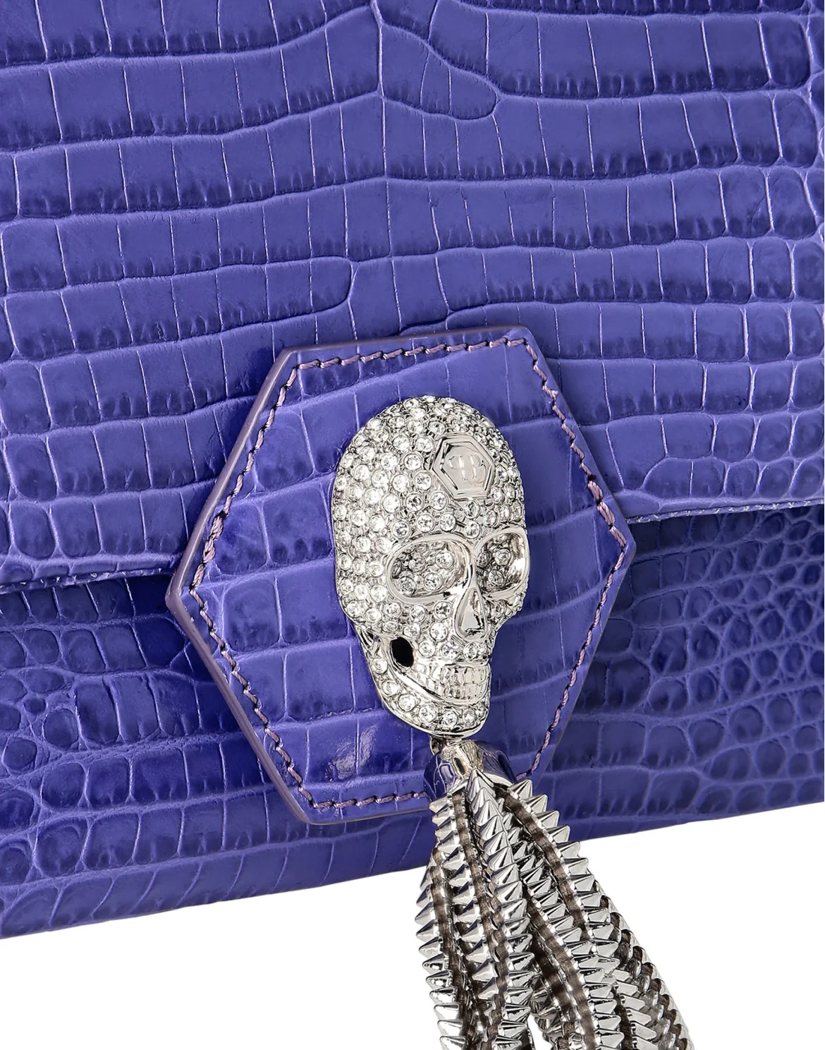 Shoulder Bag Skull crystal, цвет: Фиолетовый