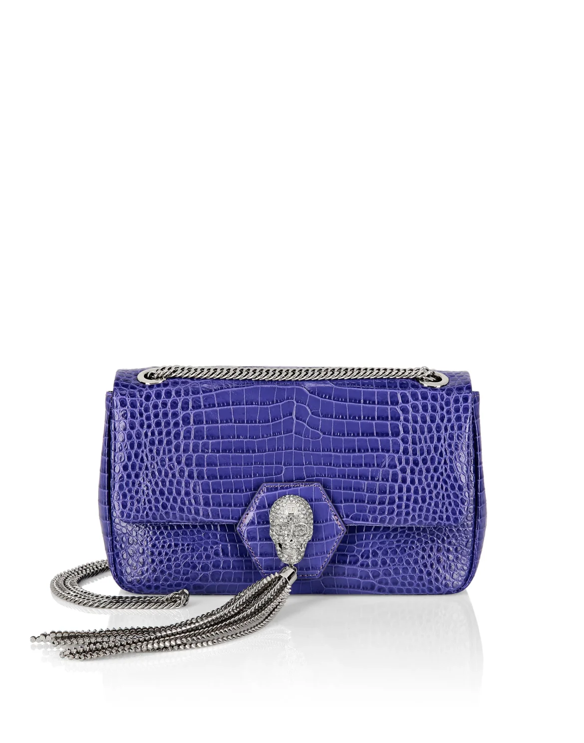 Shoulder Bag Skull crystal, цвет: Фиолетовый