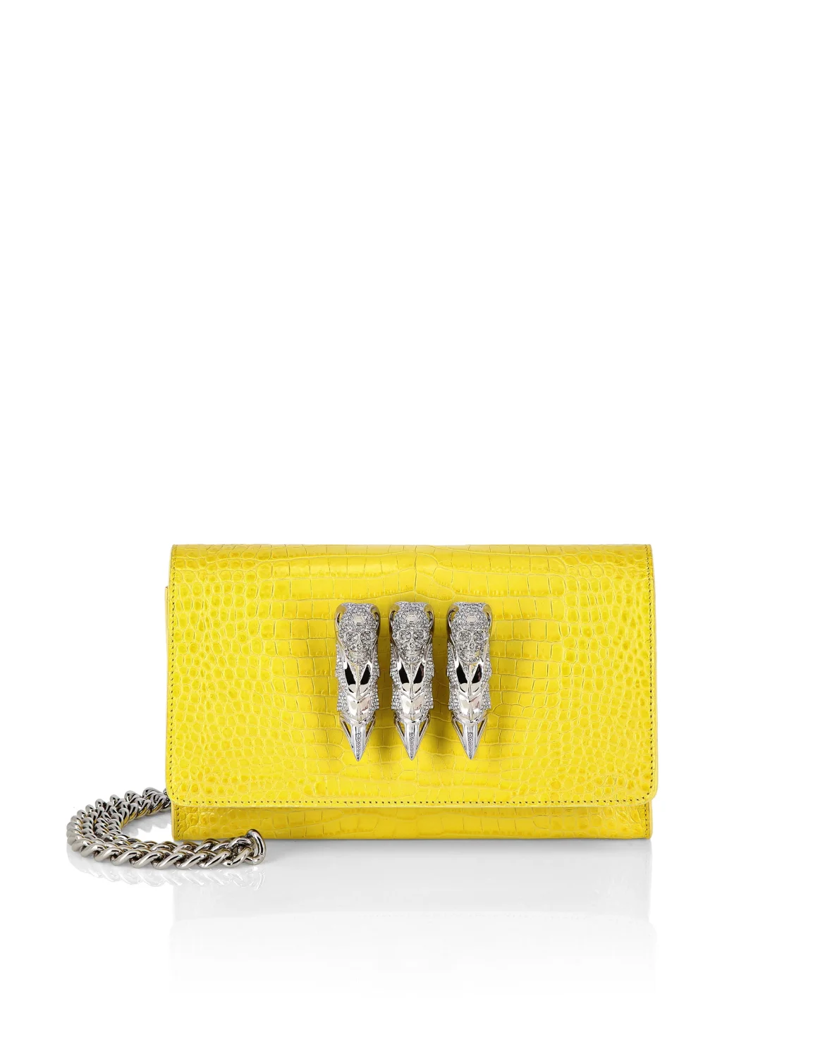 Shoulder Bag Skull crystal, цвет: Желтый
