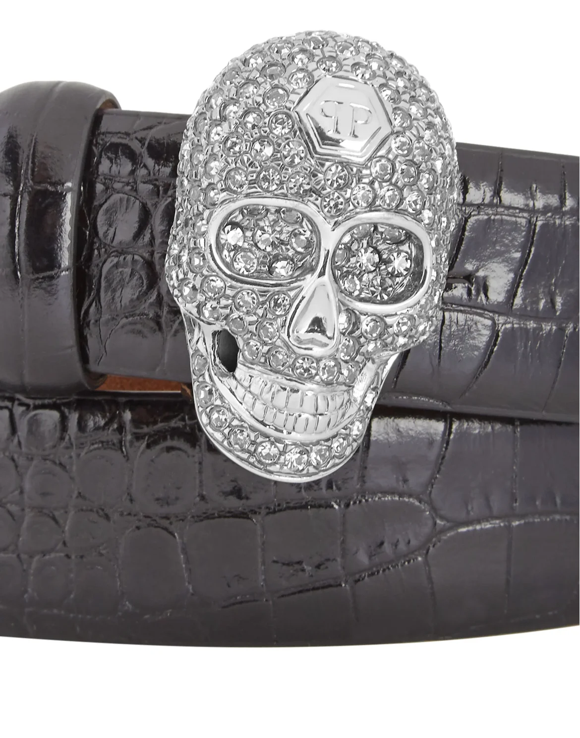 Belt Skull crystal, цвет: Черный