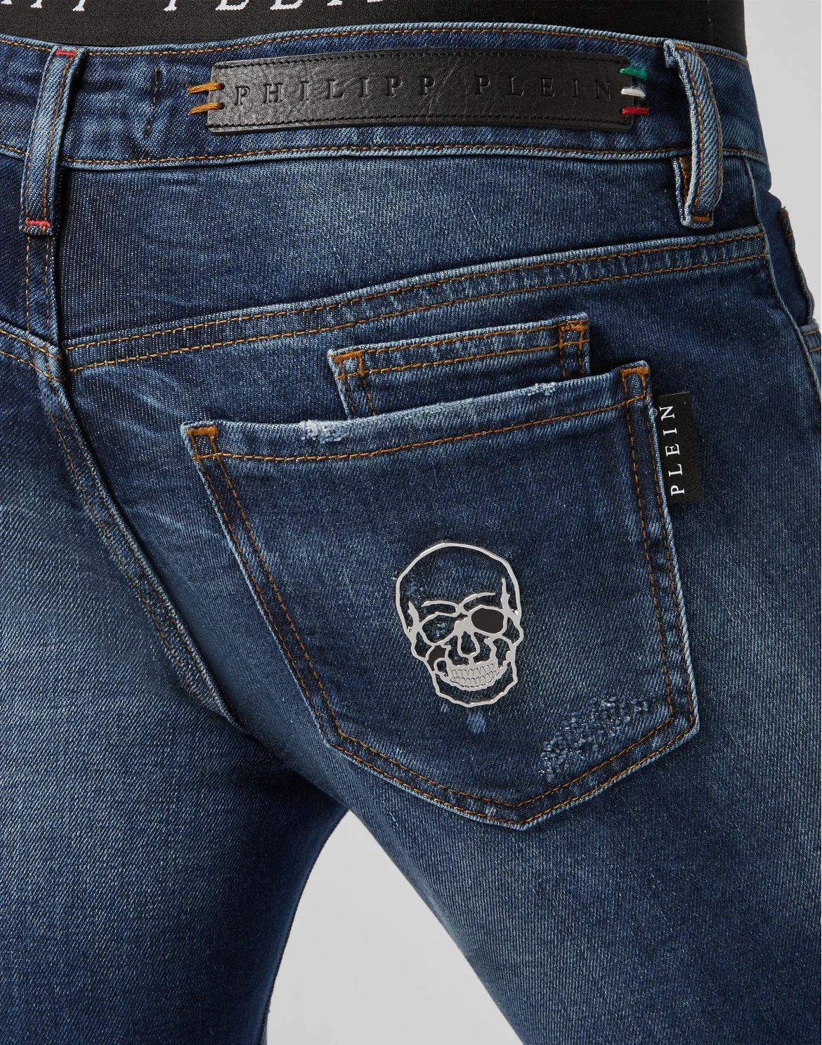 Slim Fit Skull, цвет: Синий