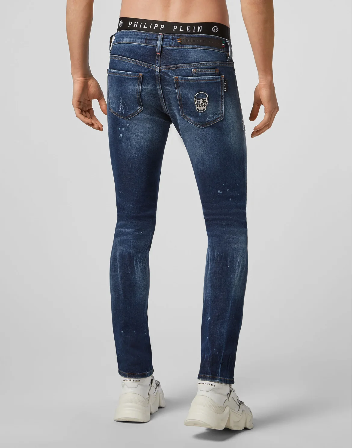 Slim Fit Skull, цвет: Синий