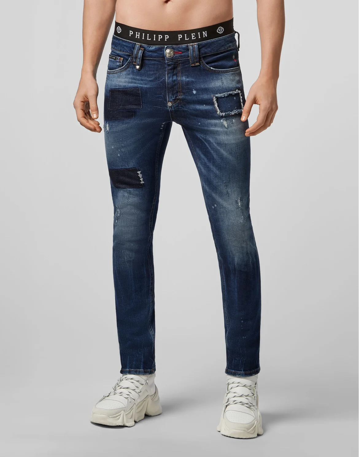 Slim Fit Skull, цвет: Синий