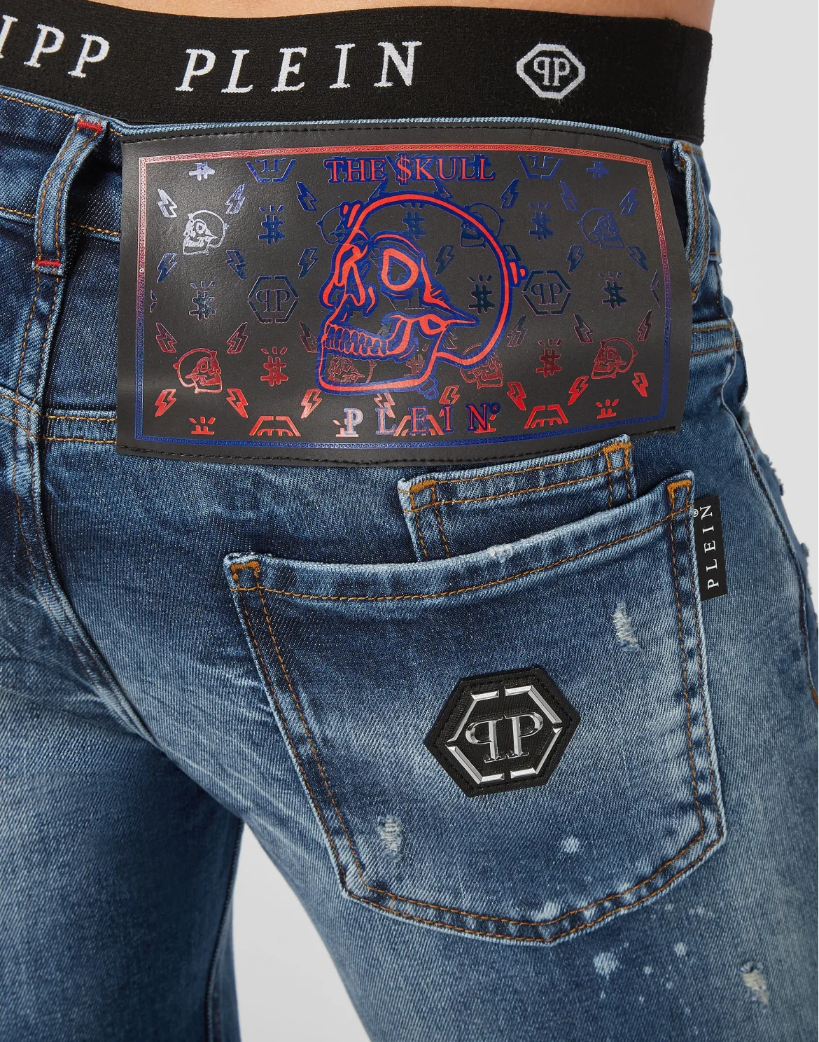 Super Straight Cut Monogram, цвет: Синий