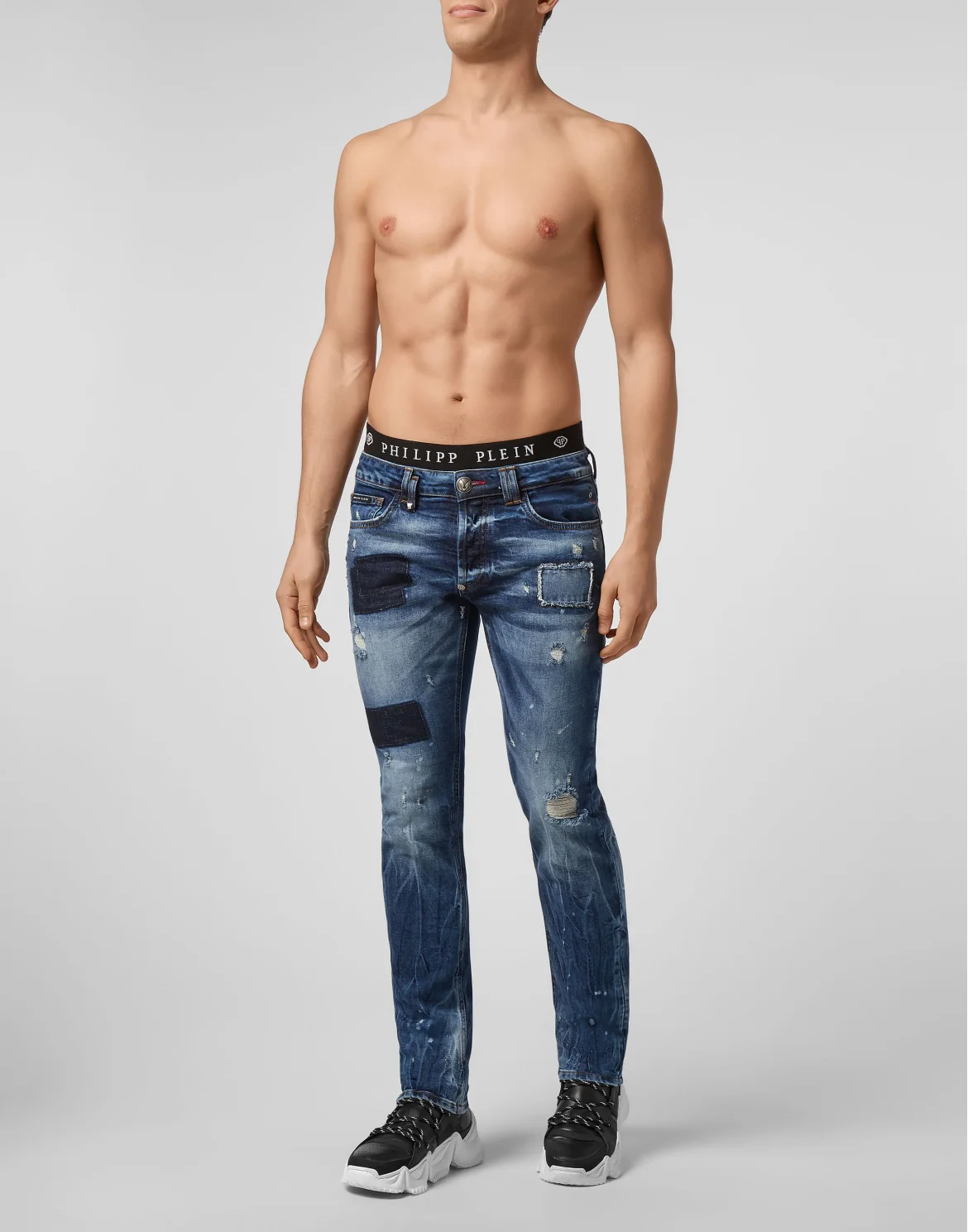 Super Straight Cut Monogram, цвет: Синий