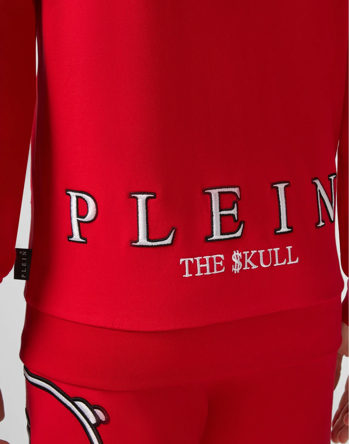 Hoodie Sweatjacket Outline Skull, цвет: Красный