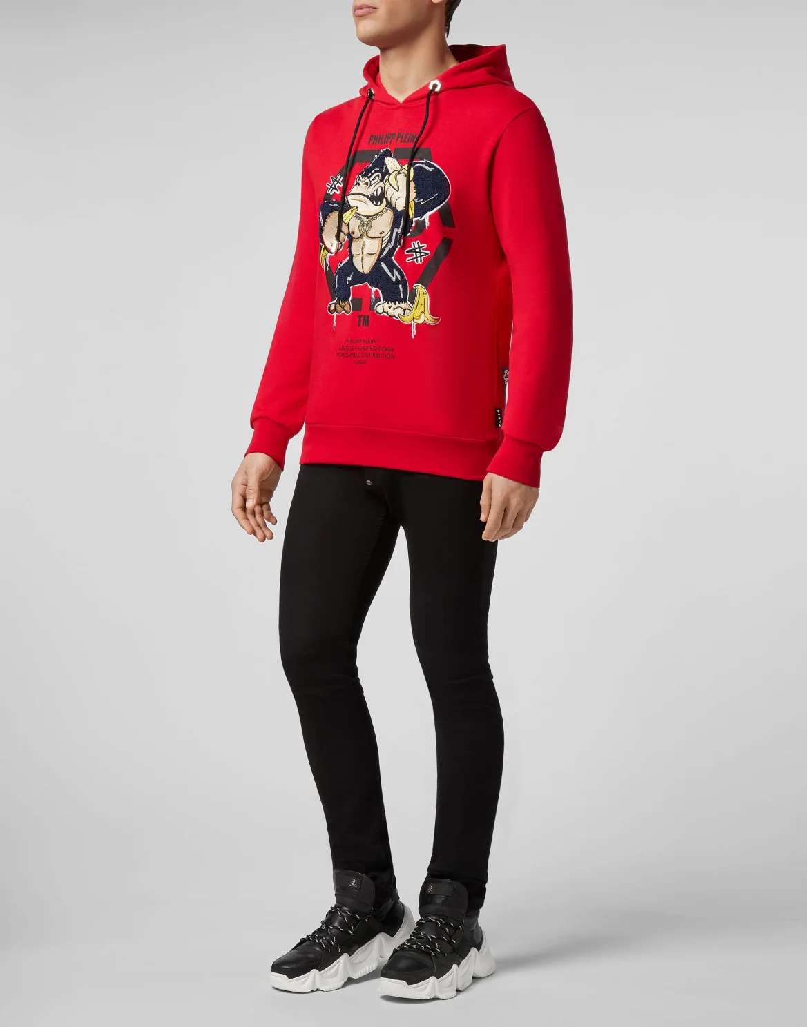 Hoodie sweatshirt King Plein, цвет: Красный