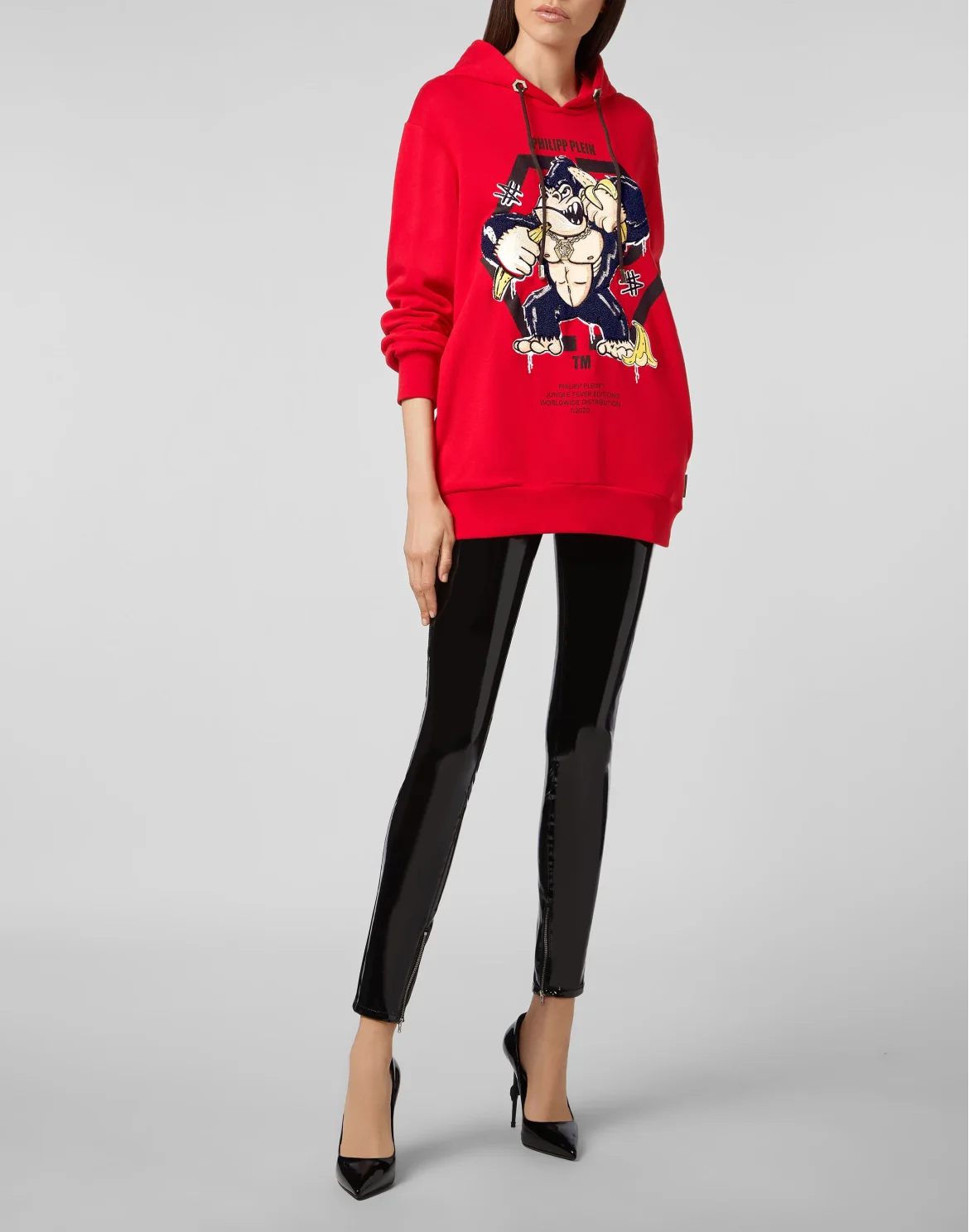 Hoodie sweatshirt King Plein, цвет: Красный
