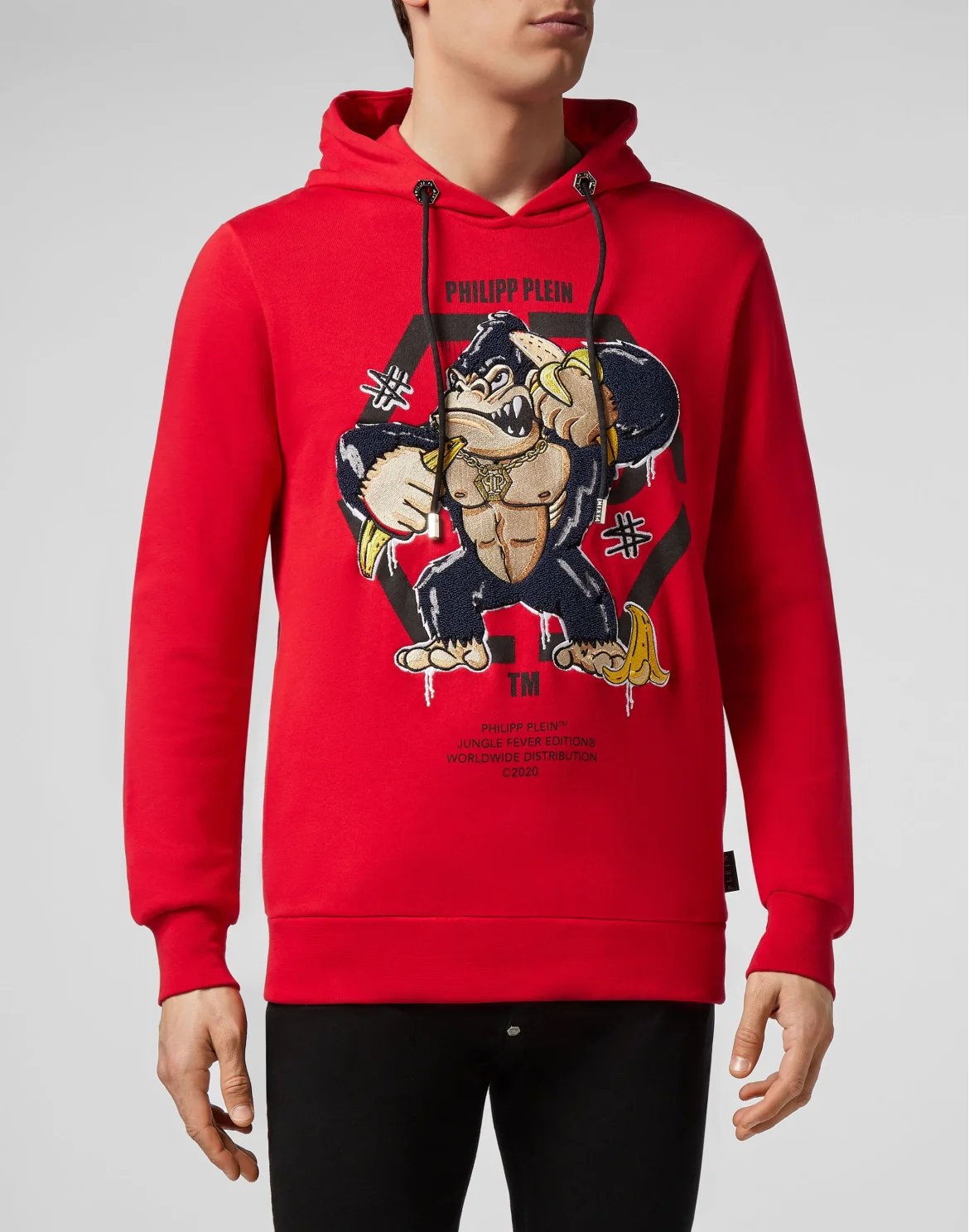 Hoodie sweatshirt King Plein, цвет: Красный