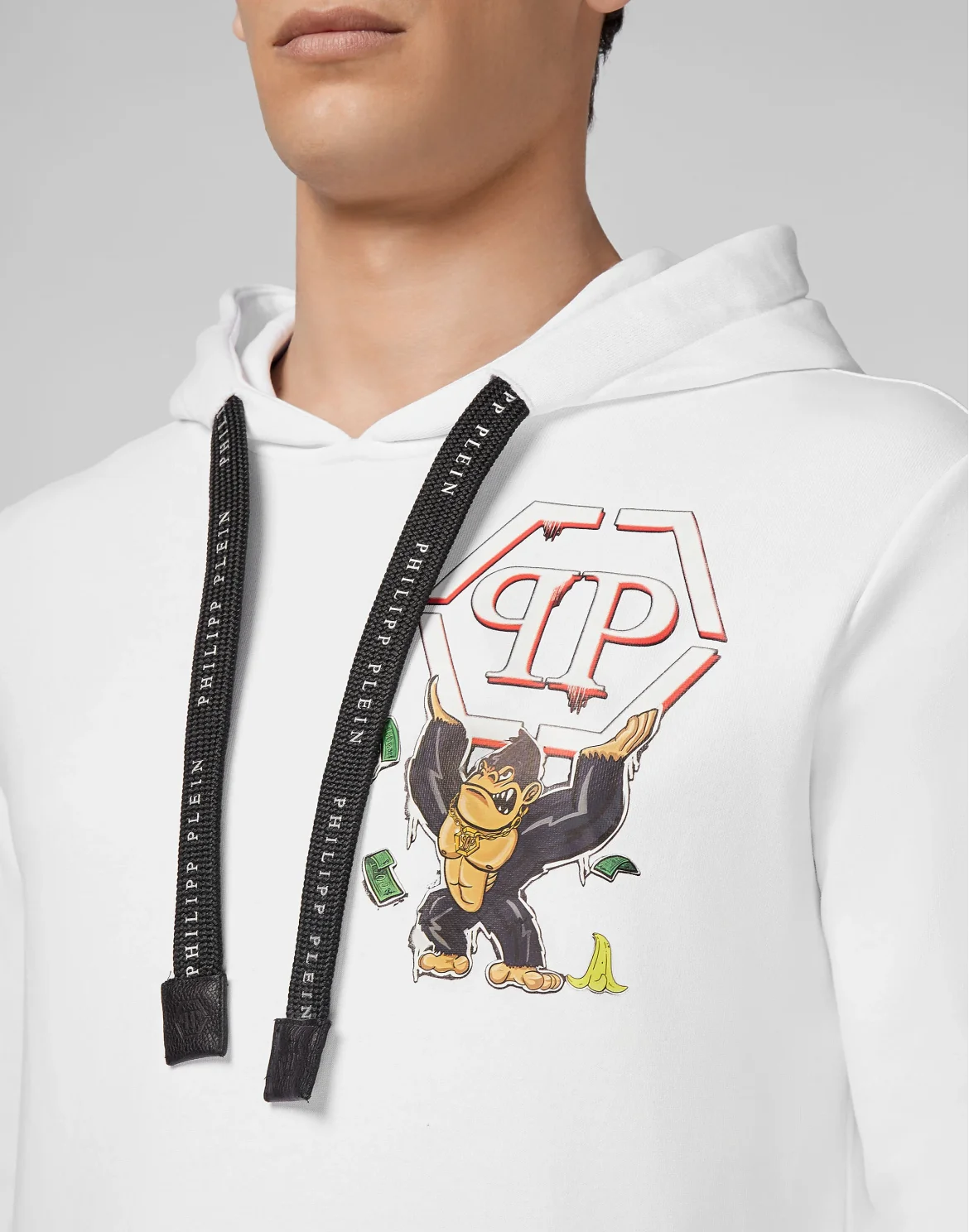 Hoodie sweatshirt King Plein, цвет: Белый