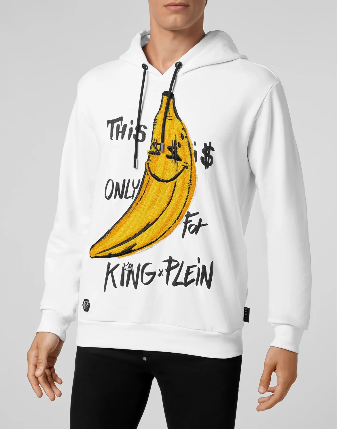 Hoodie sweatshirt King Plein, цвет: Белый