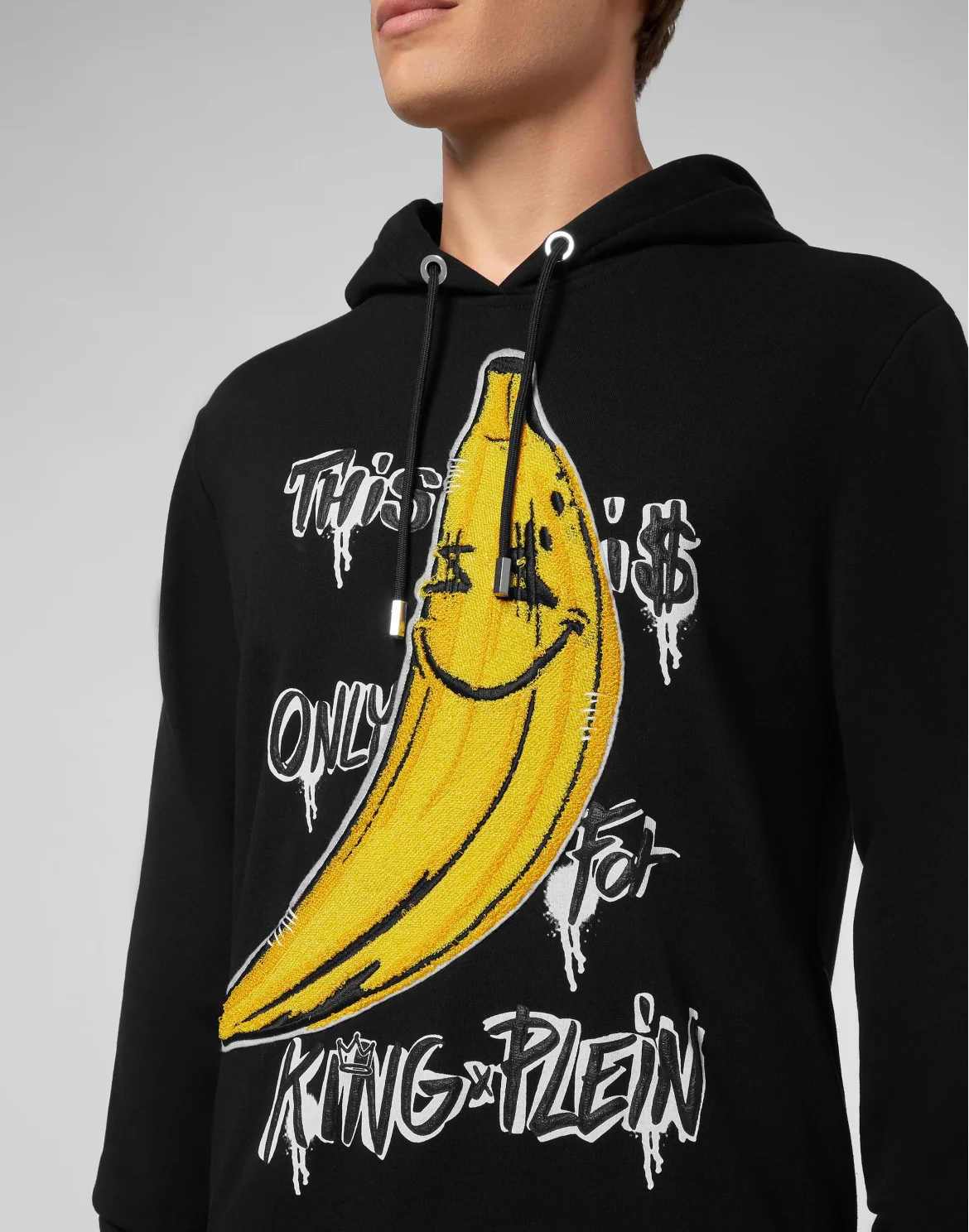 Hoodie sweatshirt King Plein, цвет: Черный