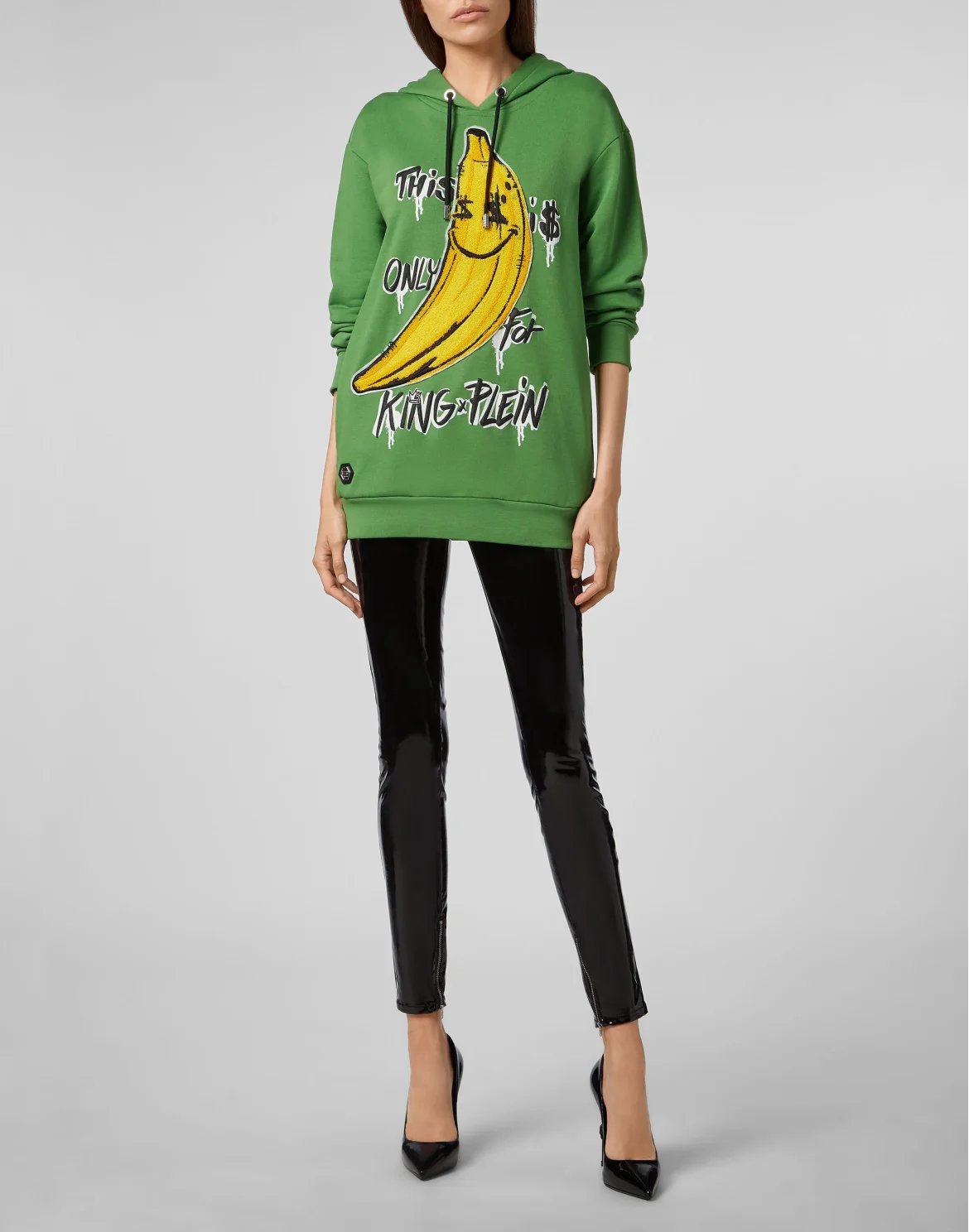 Hoodie sweatshirt King Plein, цвет: Зеленый