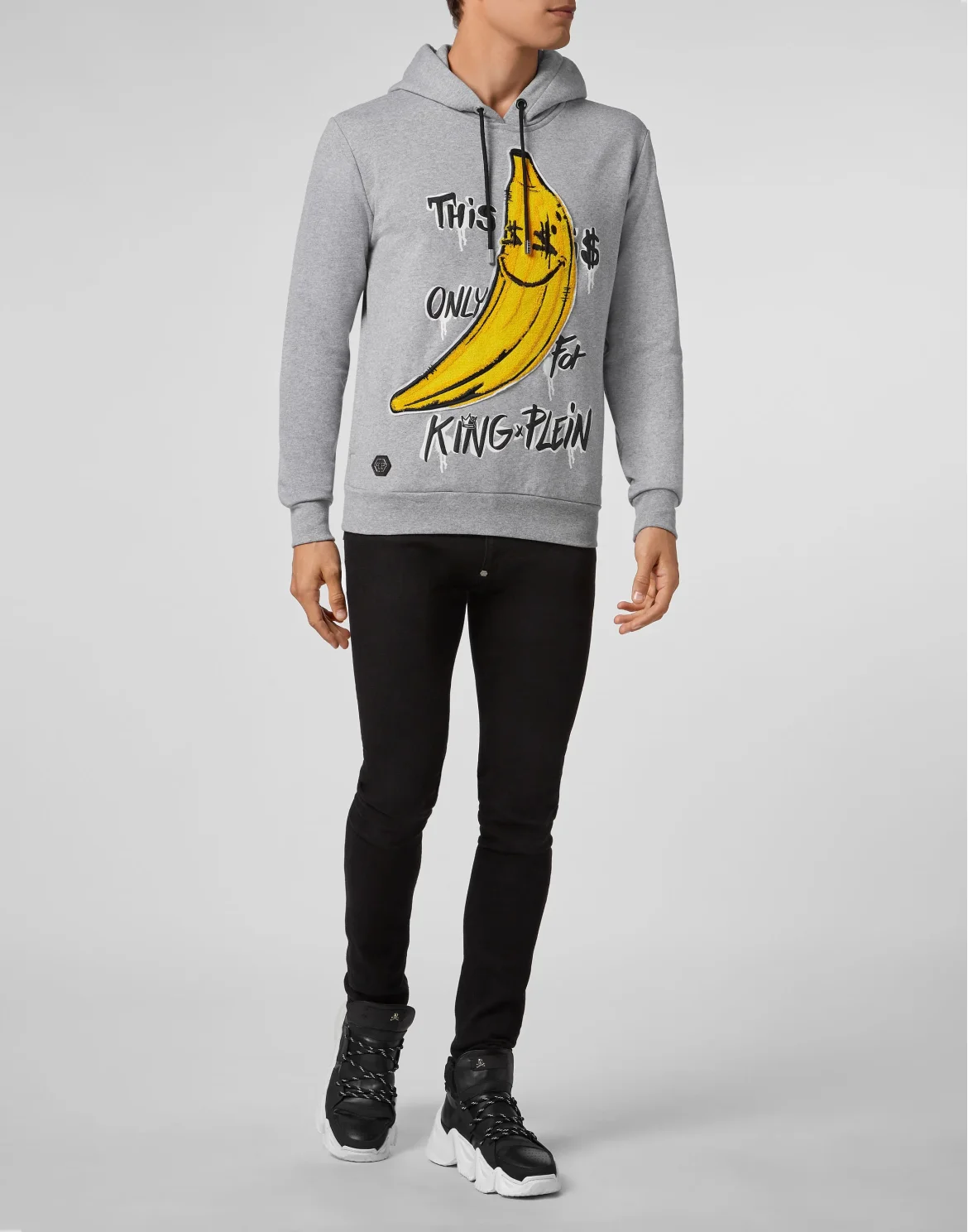 Hoodie sweatshirt King Plein, цвет: Серый