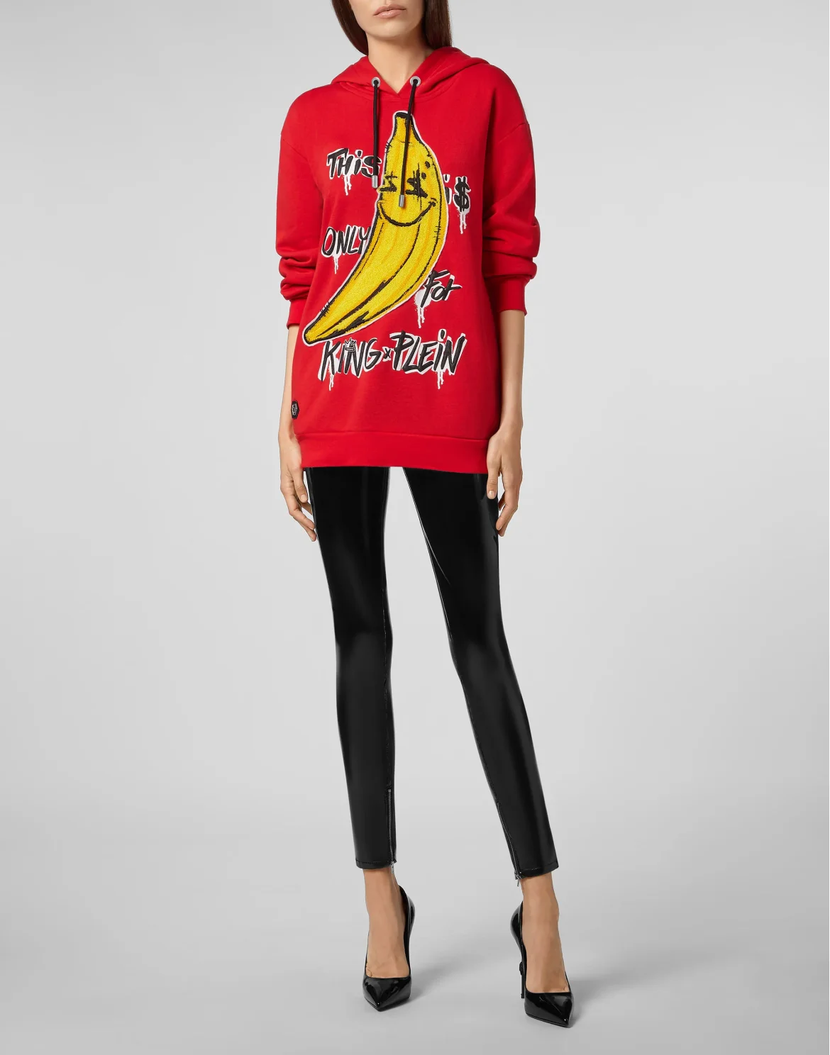 Hoodie sweatshirt King Plein, цвет: Красный
