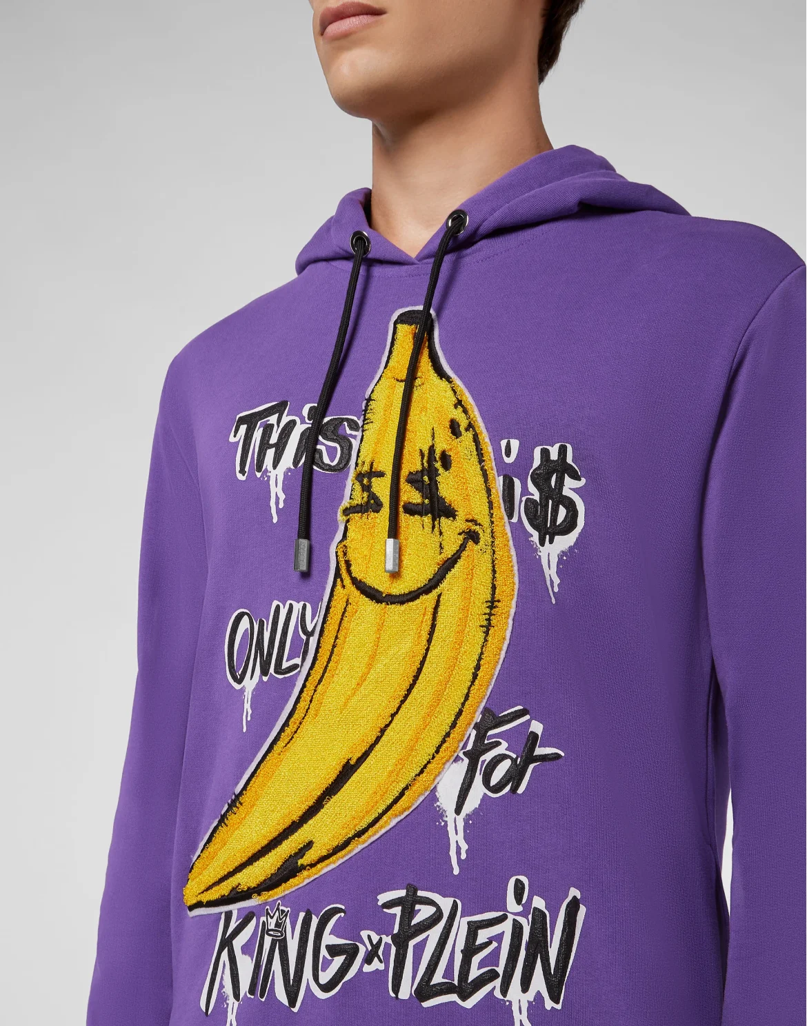Hoodie sweatshirt King Plein, цвет: Фиолетовый