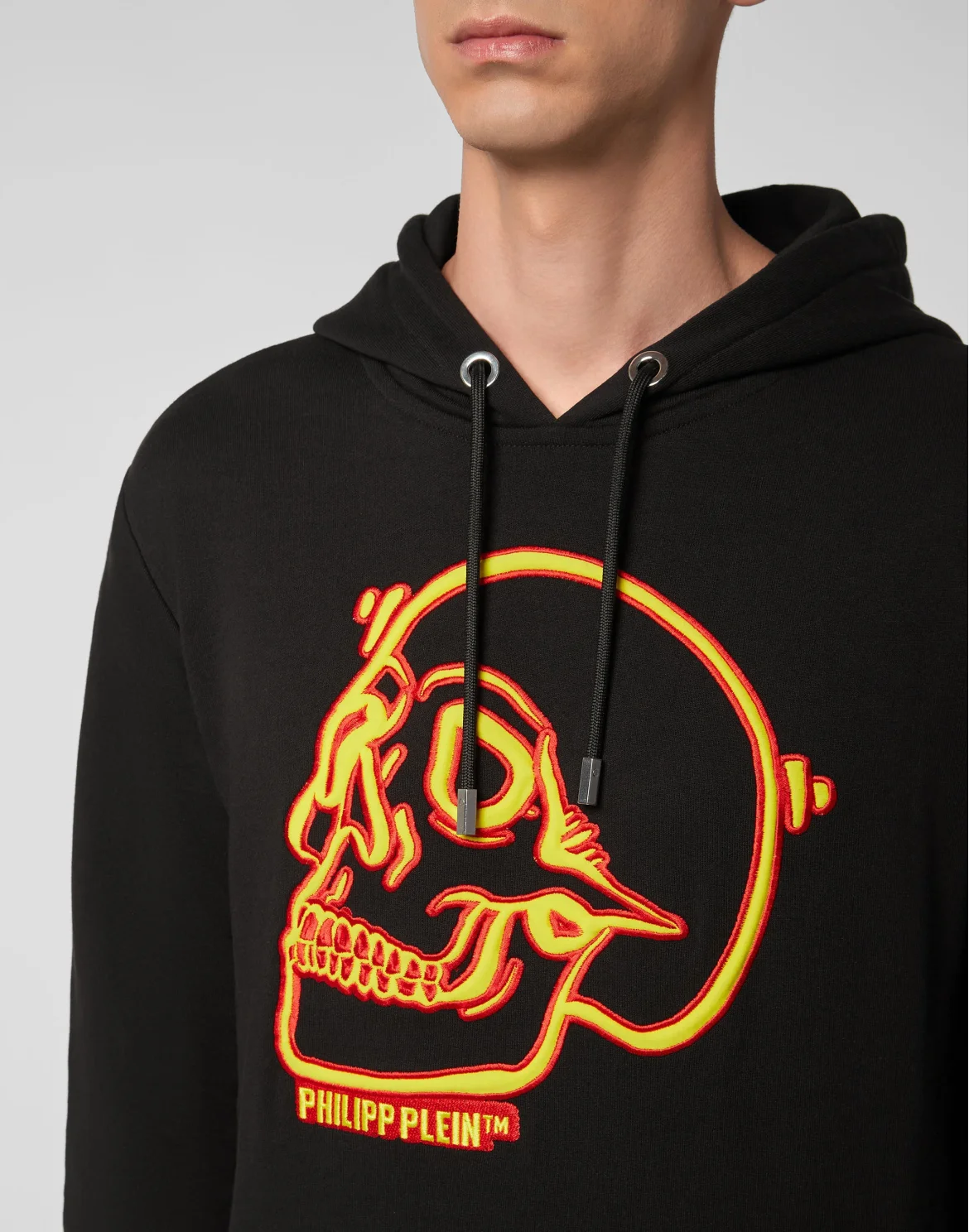 Hoodie sweatshirt Outline Skull, цвет: Черный