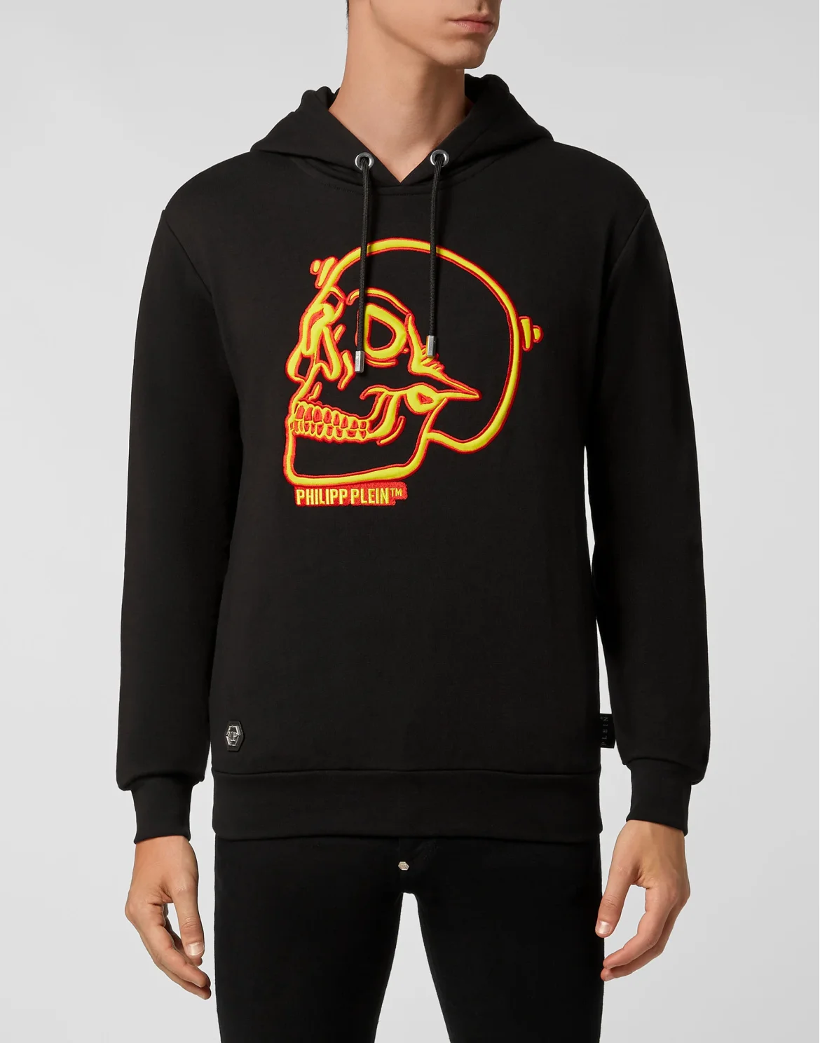 Hoodie sweatshirt Outline Skull, цвет: Черный