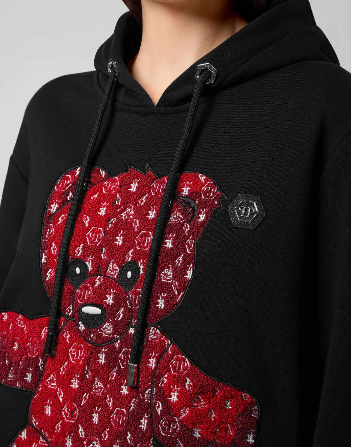 Hoodie sweatshirt Teddy Bear, цвет: Черный