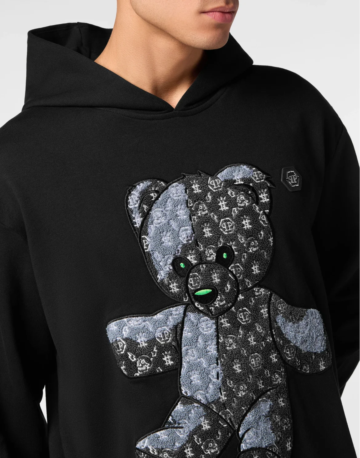 Hoodie sweatshirt Teddy Bear, цвет: Черный