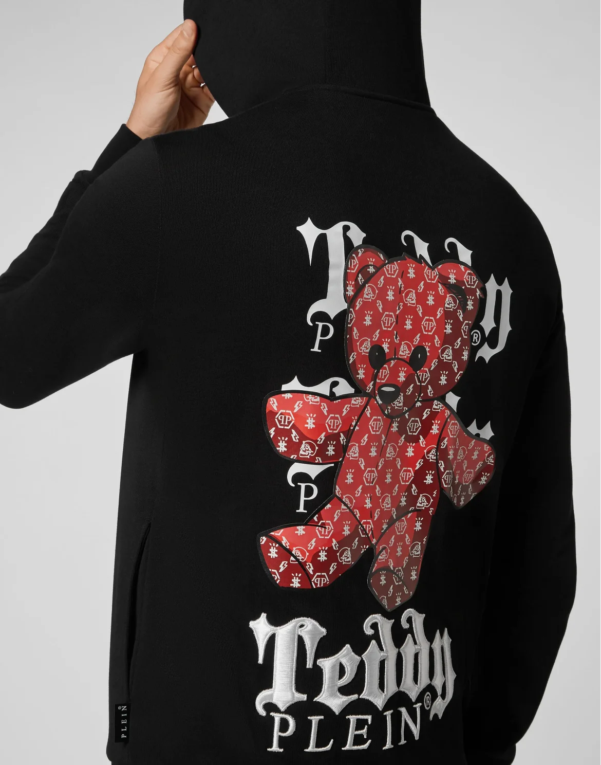 Hoodie Sweatjacket Teddy Bear, цвет: Черный