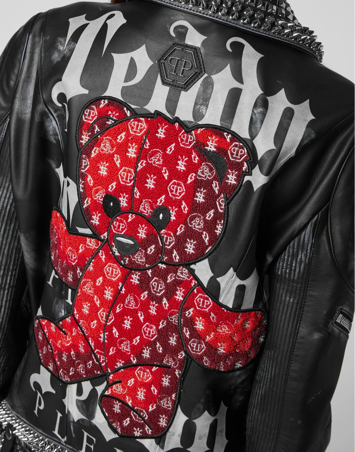 Leather Biker Teddy Bear, цвет: Черный