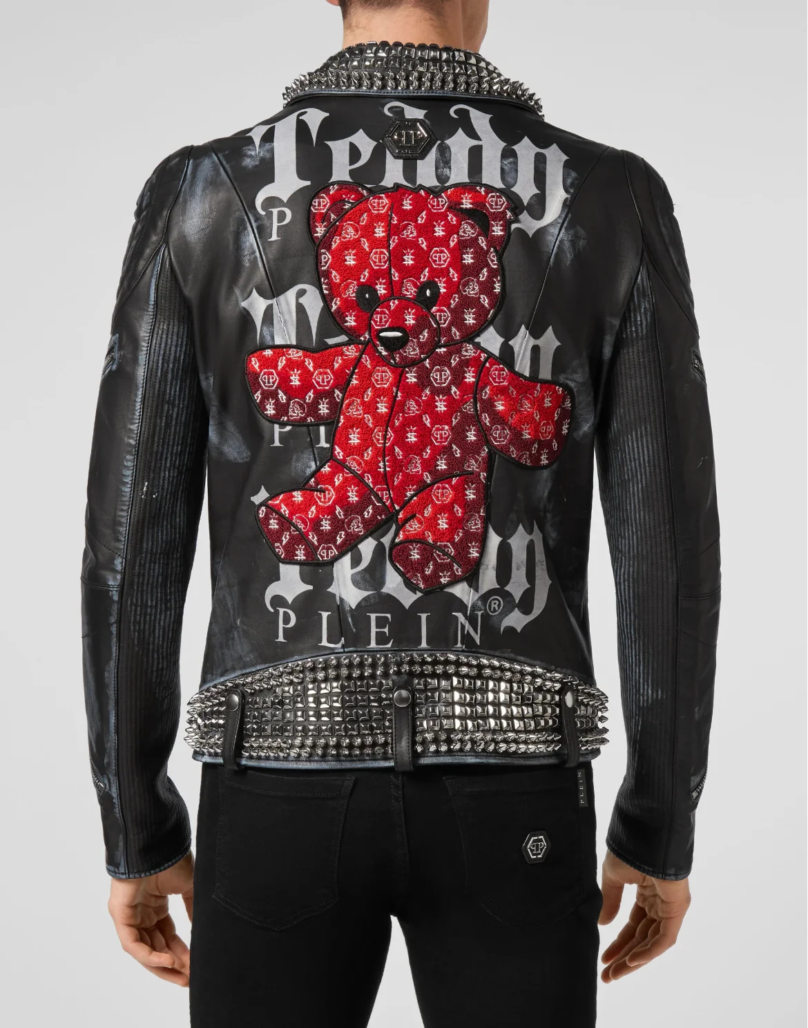 Leather Biker Teddy Bear, цвет: Черный