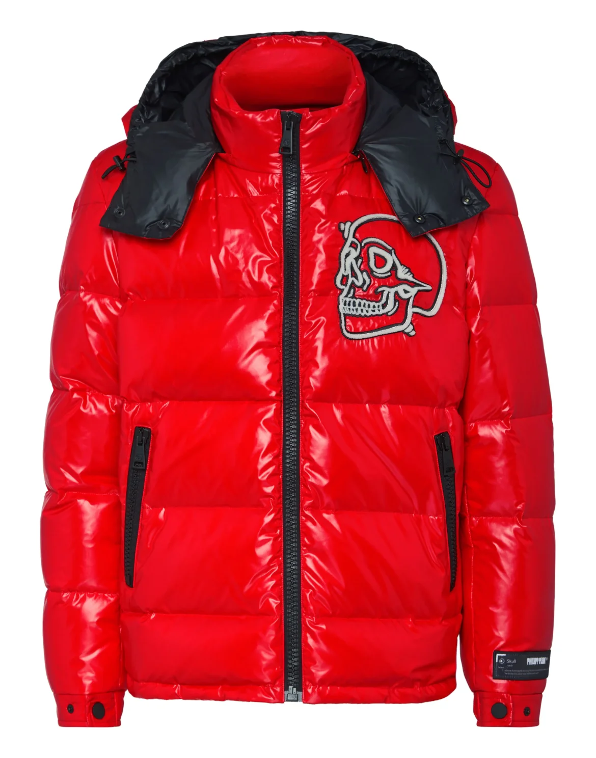 Nylon Jacket  Outline Skull, цвет: Красный