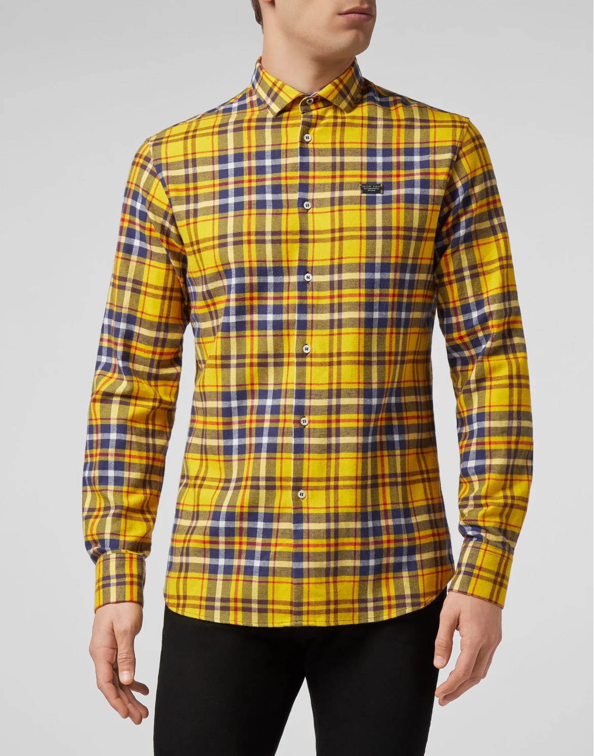 Shirt Diamond Cut LS Skull on fire, цвет: Серый