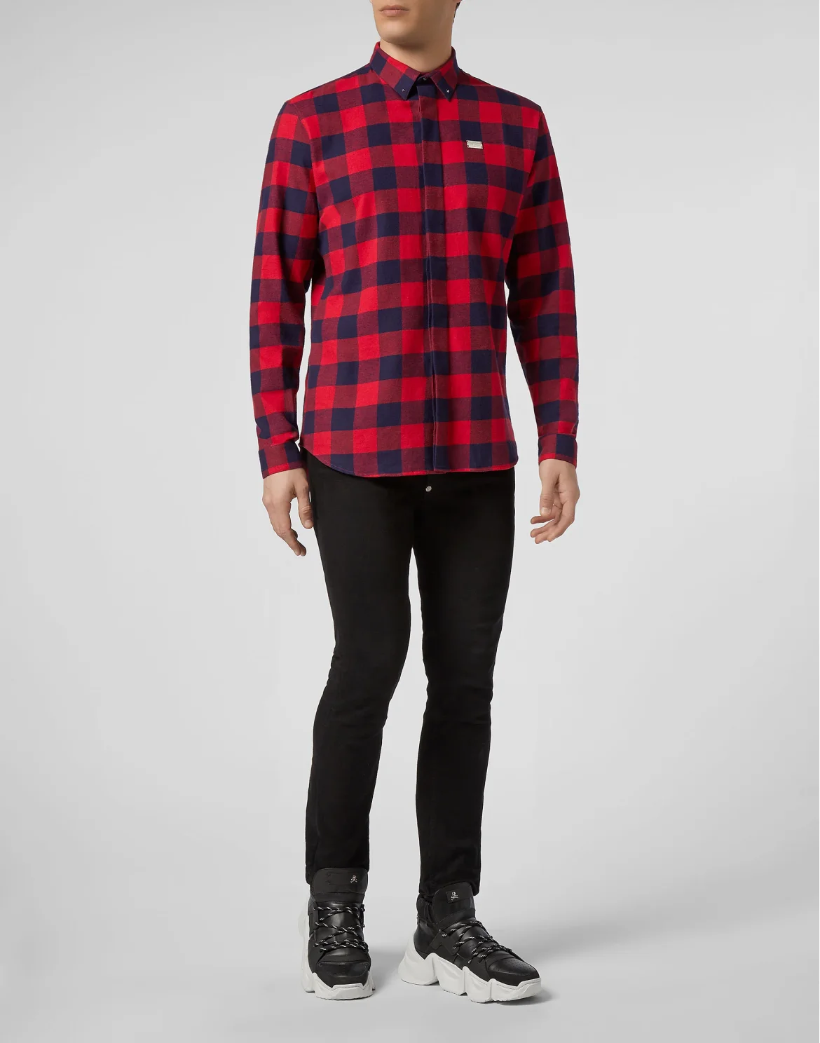 Shirt Crystal cut LS Hexagon, цвет: Черный