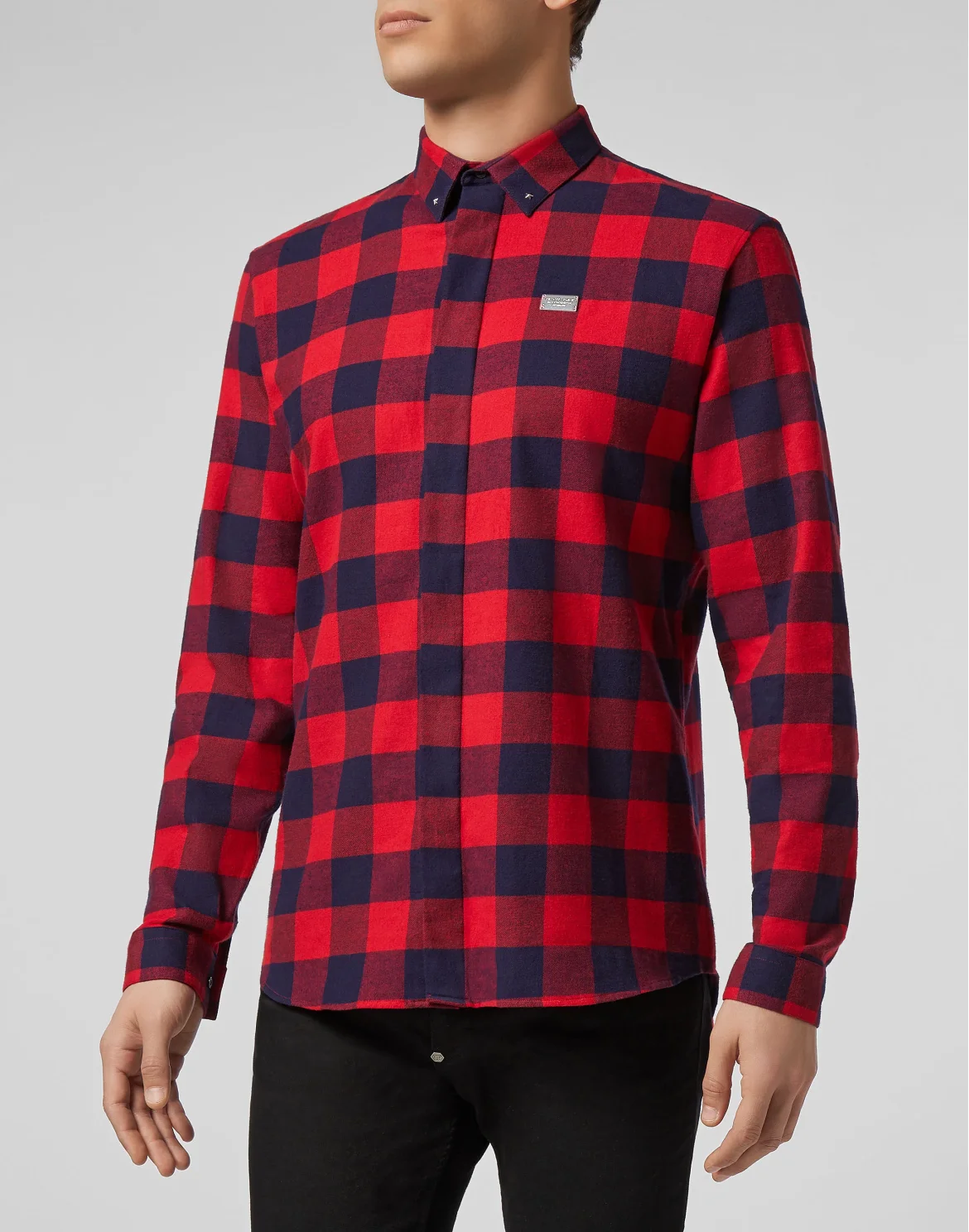 Shirt Crystal cut LS Hexagon, цвет: Черный