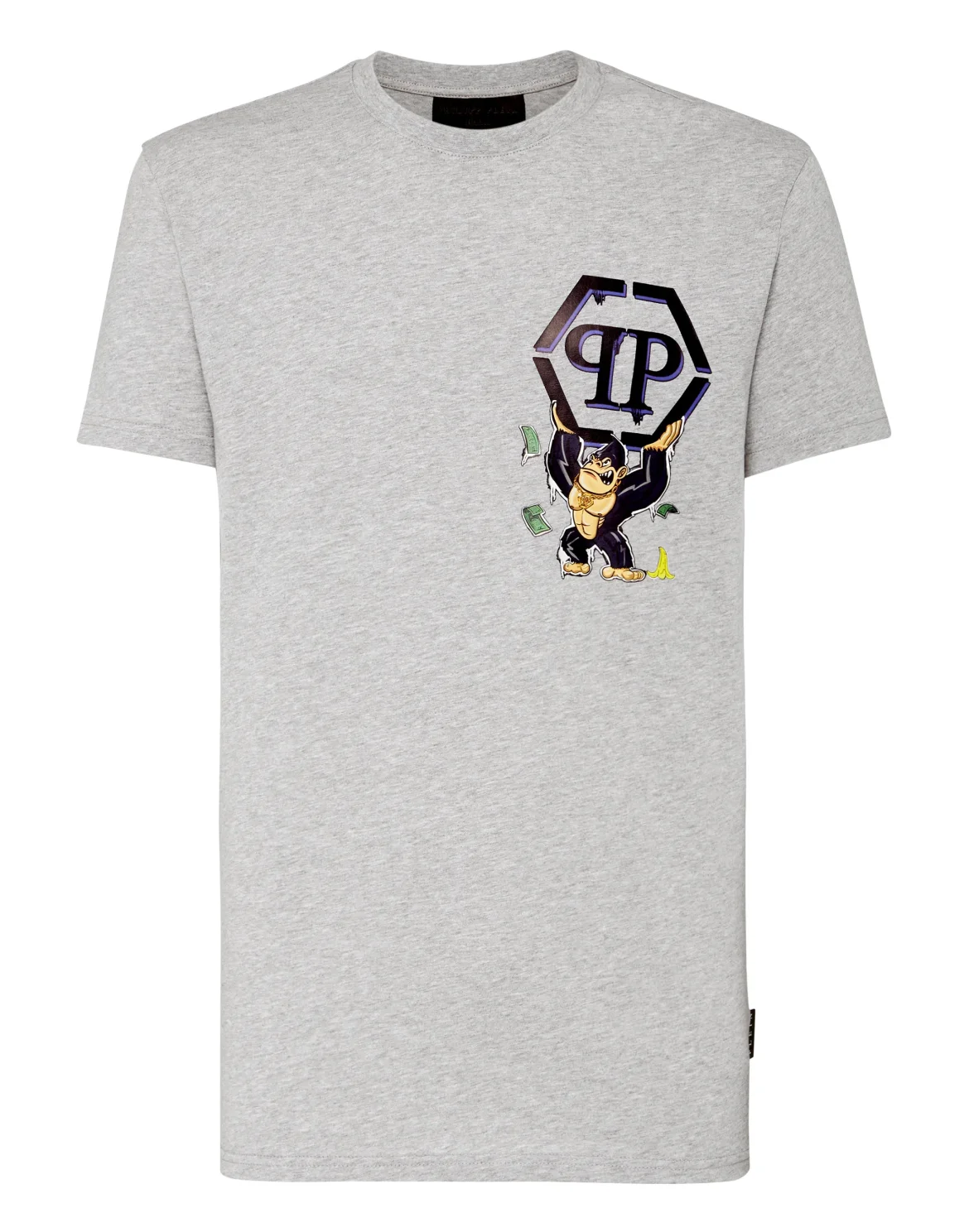 T-shirt Round Neck SS King Plein, цвет: Серый
