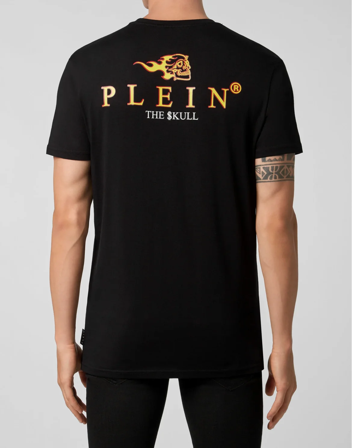 T-shirt Round Neck SS Skull on fire, цвет: Черный