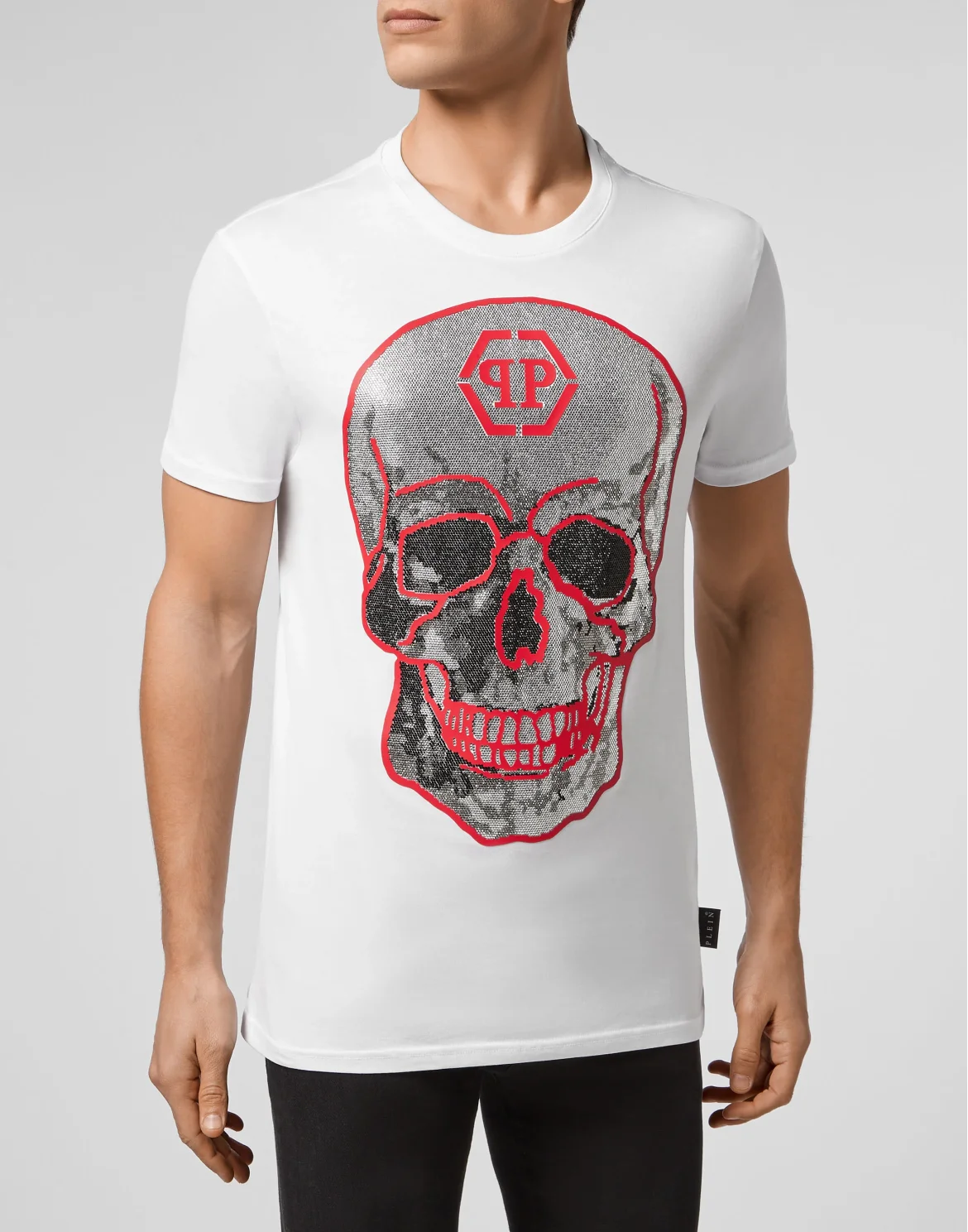 T-shirt Round Neck SS Crystal Skull, цвет: Белый