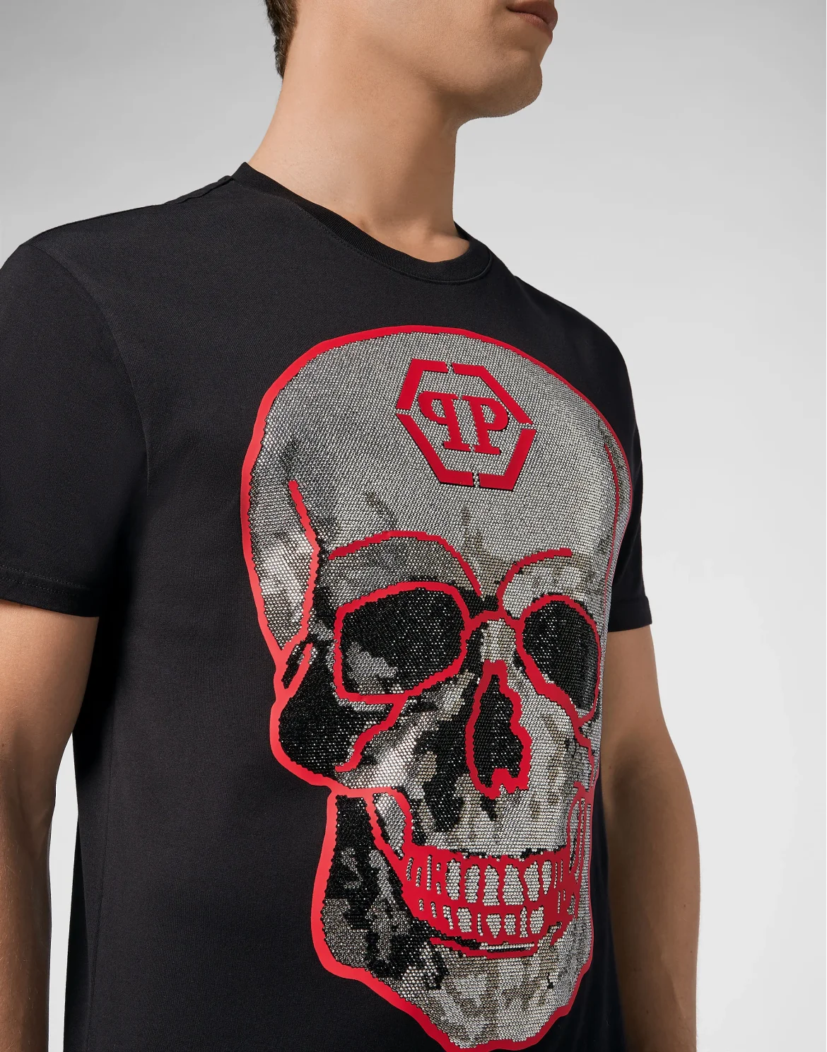 T-shirt Round Neck SS Crystal Skull, цвет: Черный