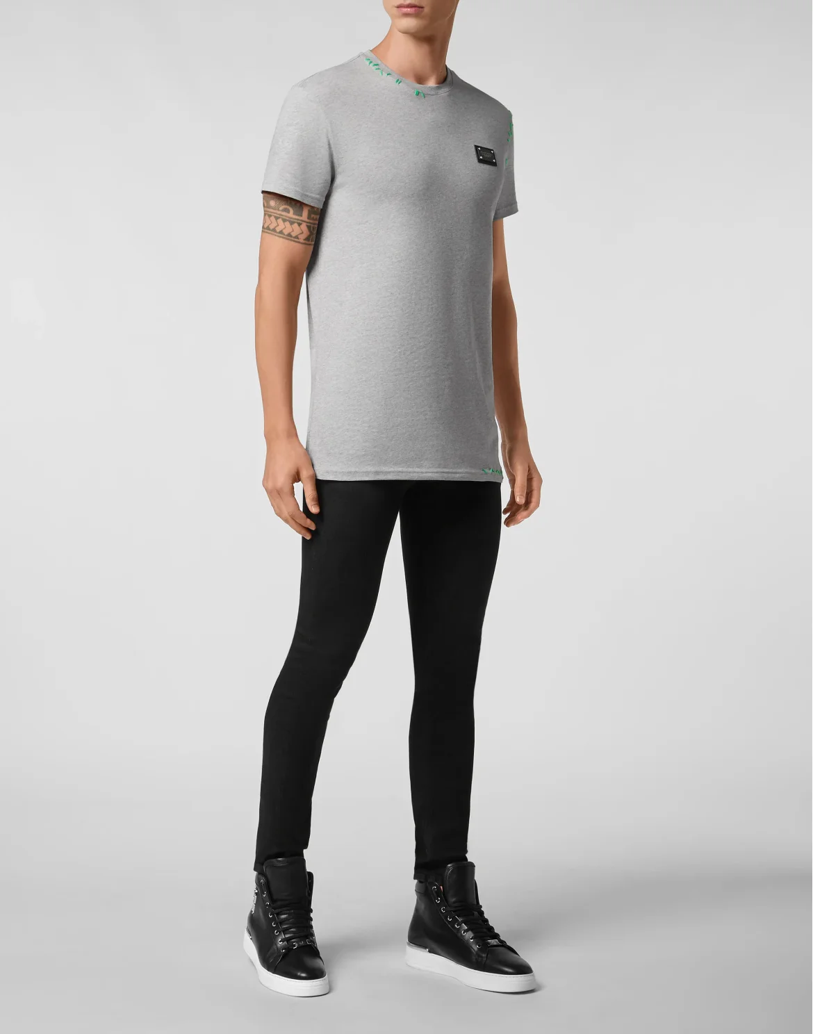 T-shirt Round Neck SS Istitutional, цвет: Серый