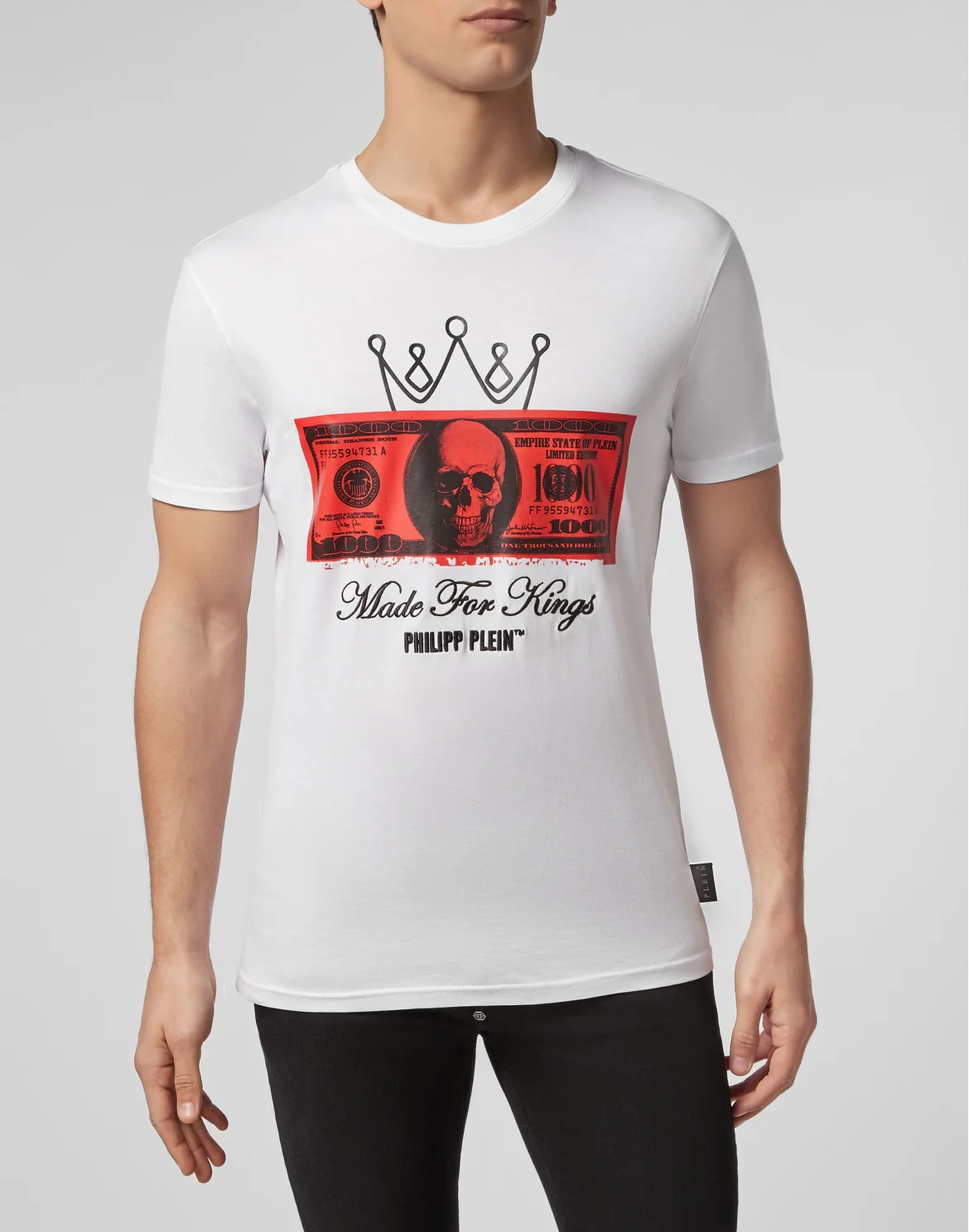 T-shirt Round Neck SS Dollar, цвет: Белый